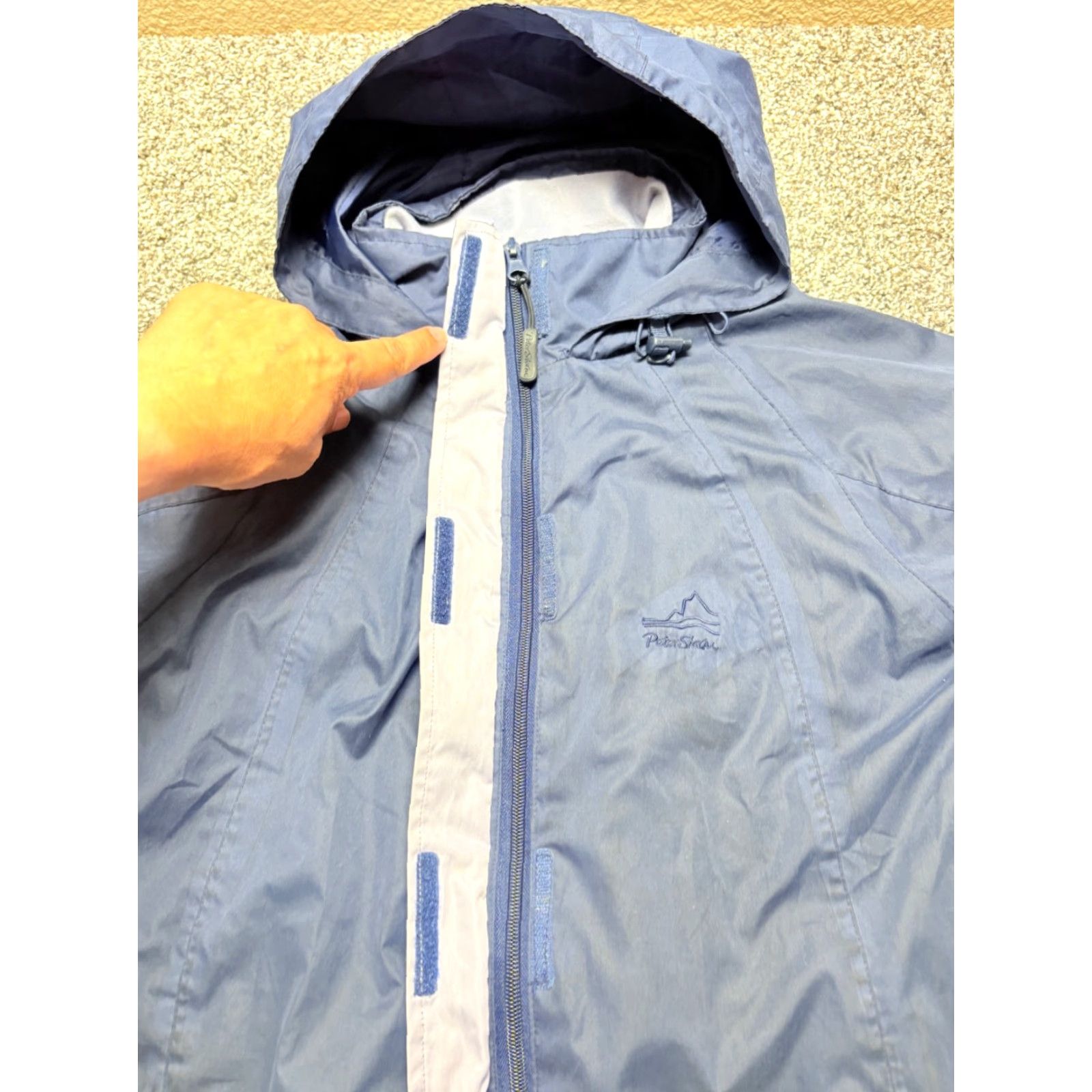 Vintage Peter Storm Jacket Mens 8 Navy Full Zip StormTech Hooded Lightweight Waterproof Jacket Size US M / EU 48-50 / 2 - 7 Thumbnail
