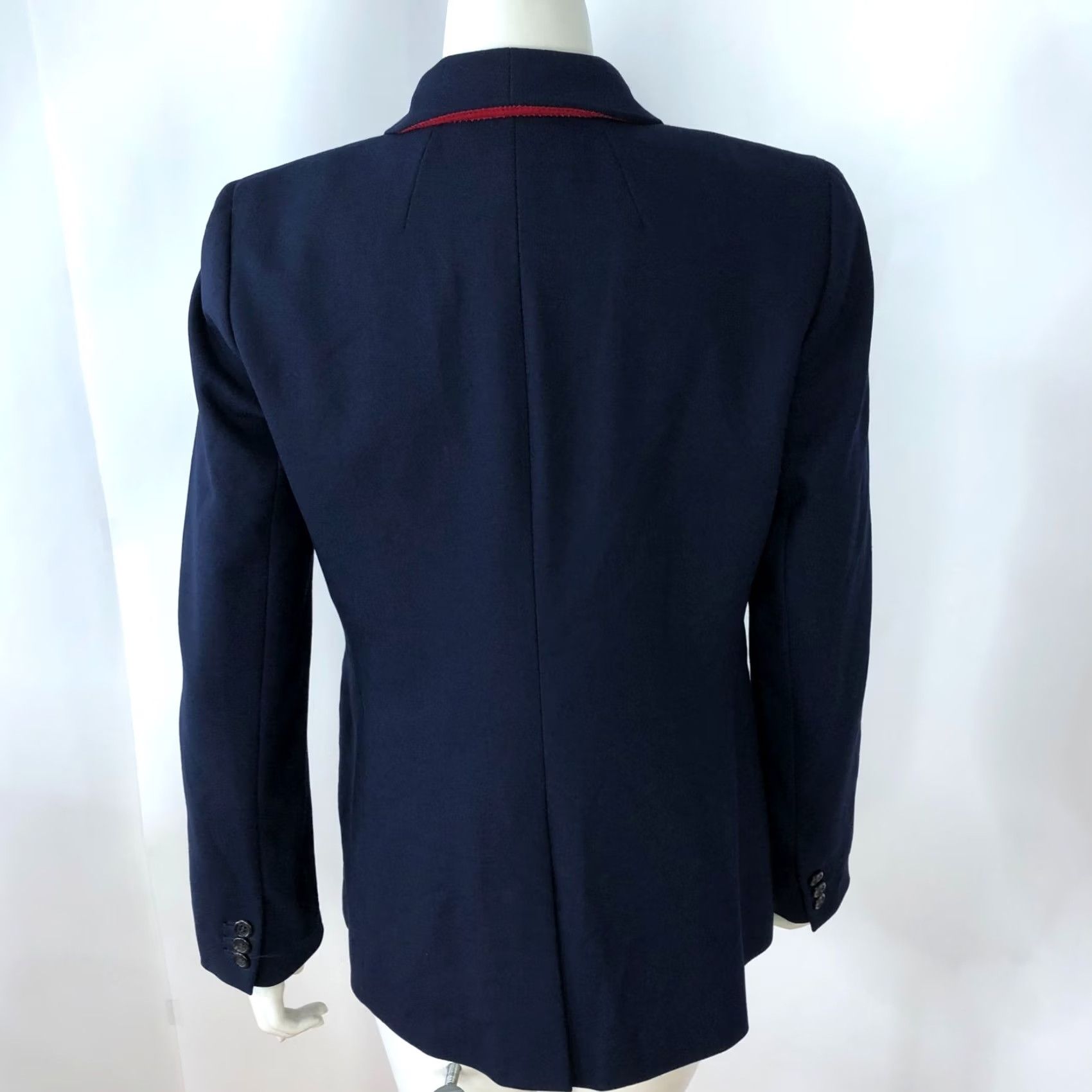 J.Crew J.Crew Parke NO TAG Size 6? 8? 100% Wool Blend Button Blazer Jacket Blue G7726 Blazer Women Mid-Length Wool Blend Button Jacket Blue Size M / US 6-8 / IT 42-44 - 3 Thumbnail