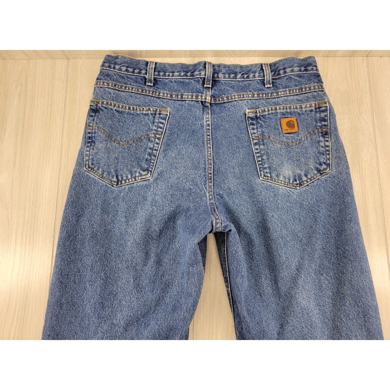 Carhartt VINTAGE? No — Carhartt Jeans B160 DST 38x32 Men’s Denim 38 32 Straight Leg Jeans Blue Size US 38 / EU 54 - 7 Thumbnail