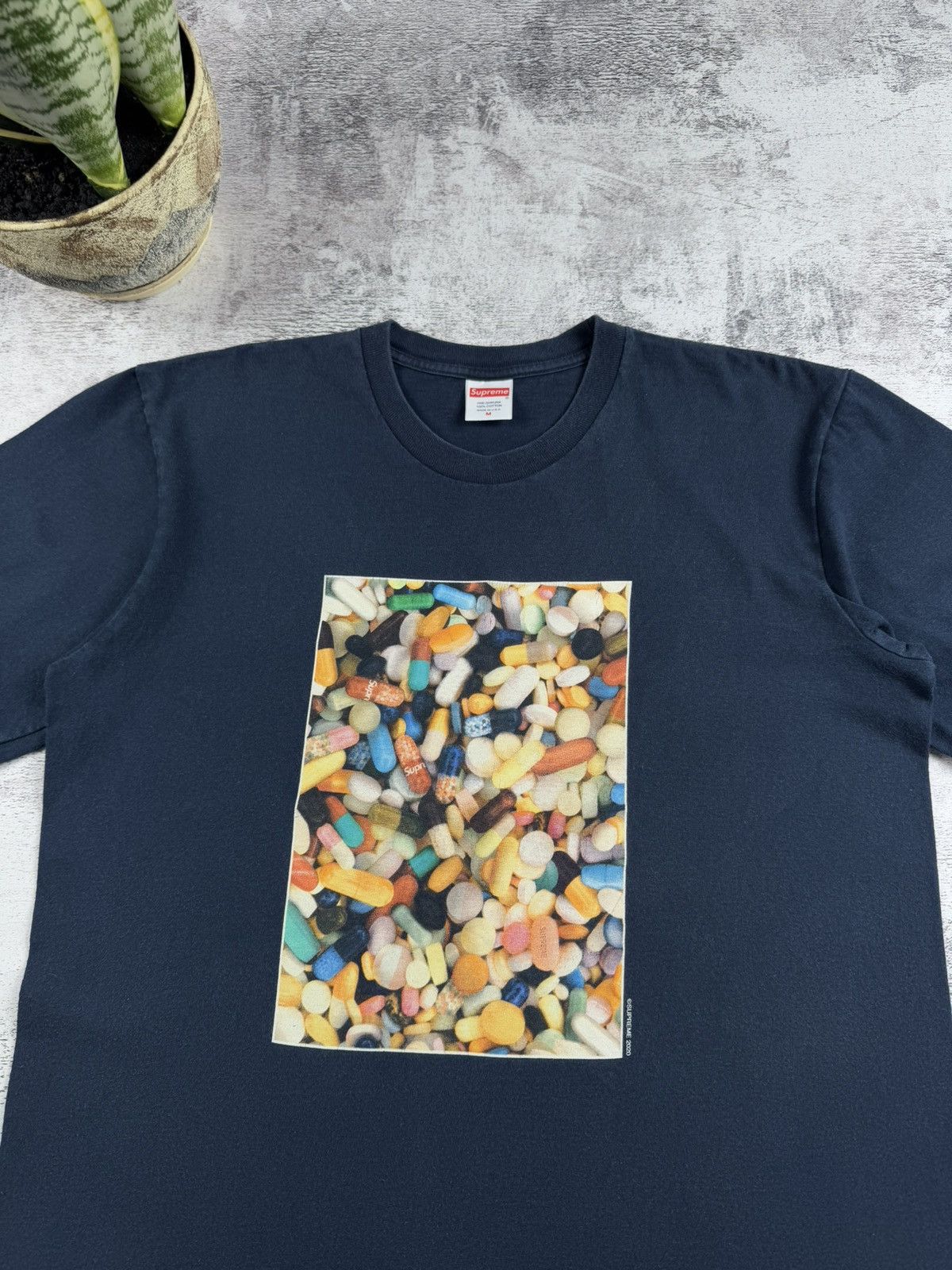 Supreme Supreme Pills FW20 Art 2020 Rap Baggy Relaxed T Shirt Tee Size US M / EU 48-50 / 2 - 5 Thumbnail