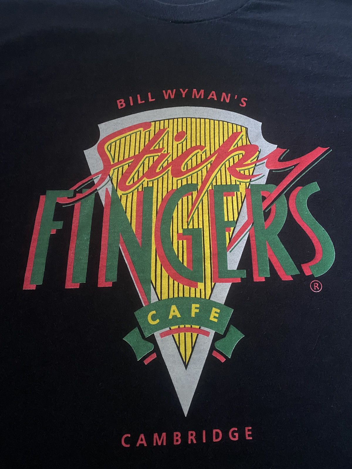 Band Tees × Vintage Vintage Bill Wyman's Sticky Fingers Cafe cambridge 90s Size US L / EU 52-54 / 3 - 5 Thumbnail