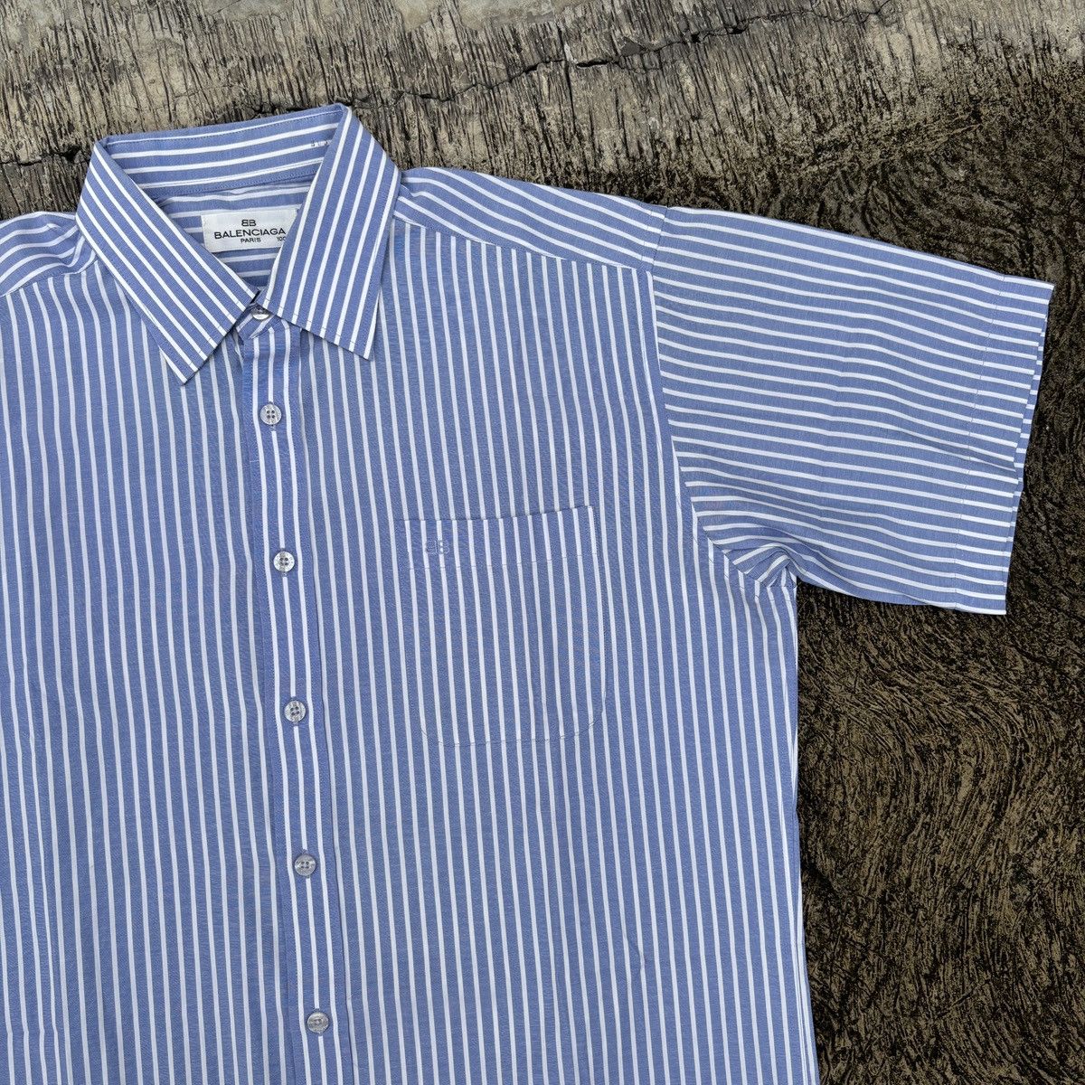 Balenciaga Vintage Balenciaga stripe button up shirt Size US XL / EU 56 / 4 - 3 Thumbnail