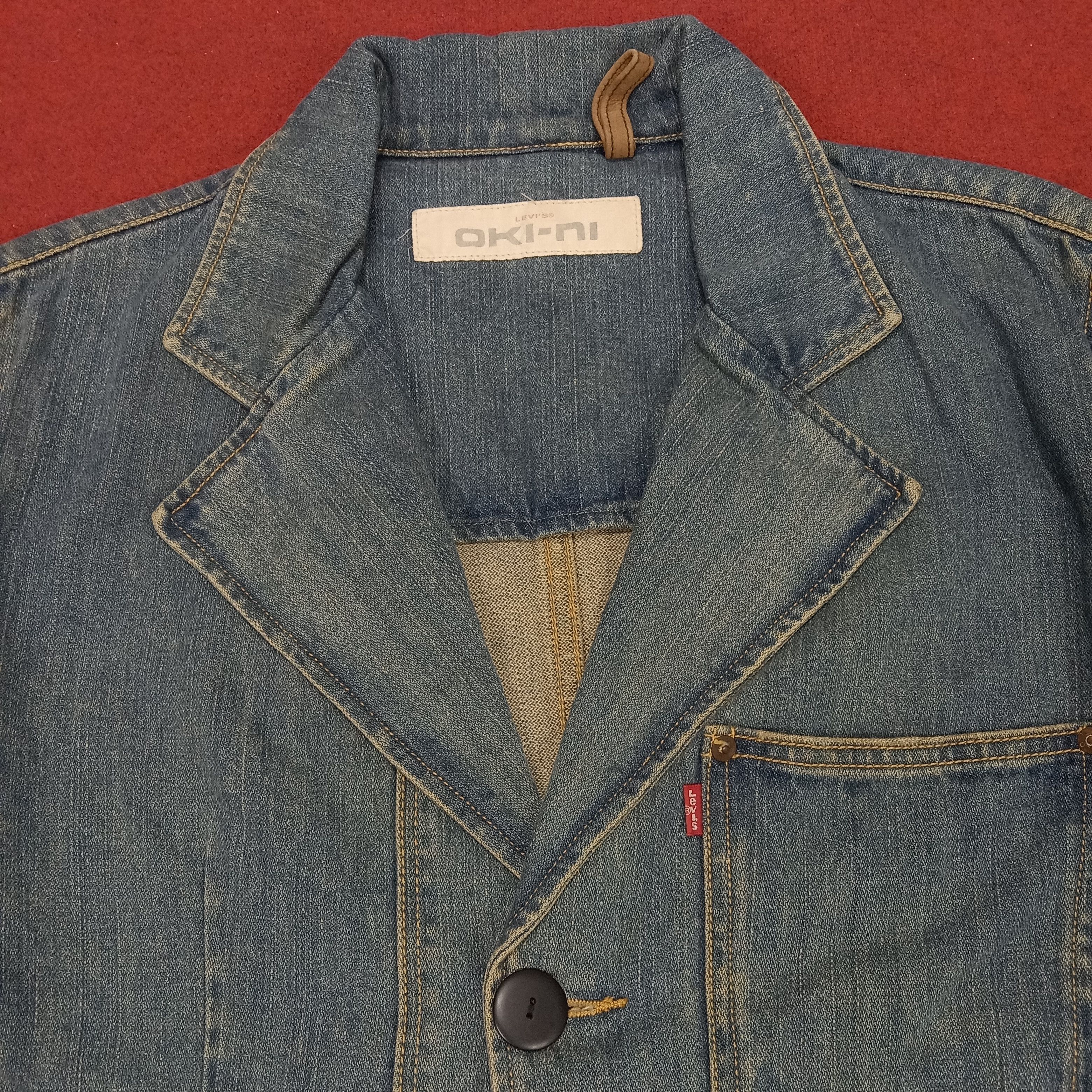 Levi's × Vintage Levis Nice Design Casual Style Blazers Denim Jacket Size 38R - 3 Thumbnail