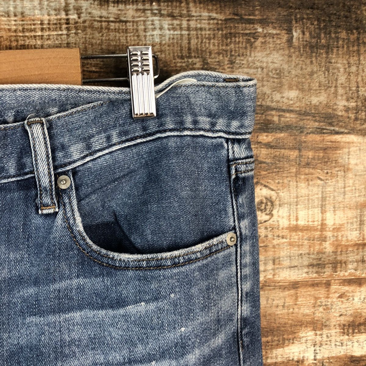 Japanese Brand DL Uniqlo Jeans Distressed Denim Pants #C150 Size US 34 / EU 50 - 8 Thumbnail