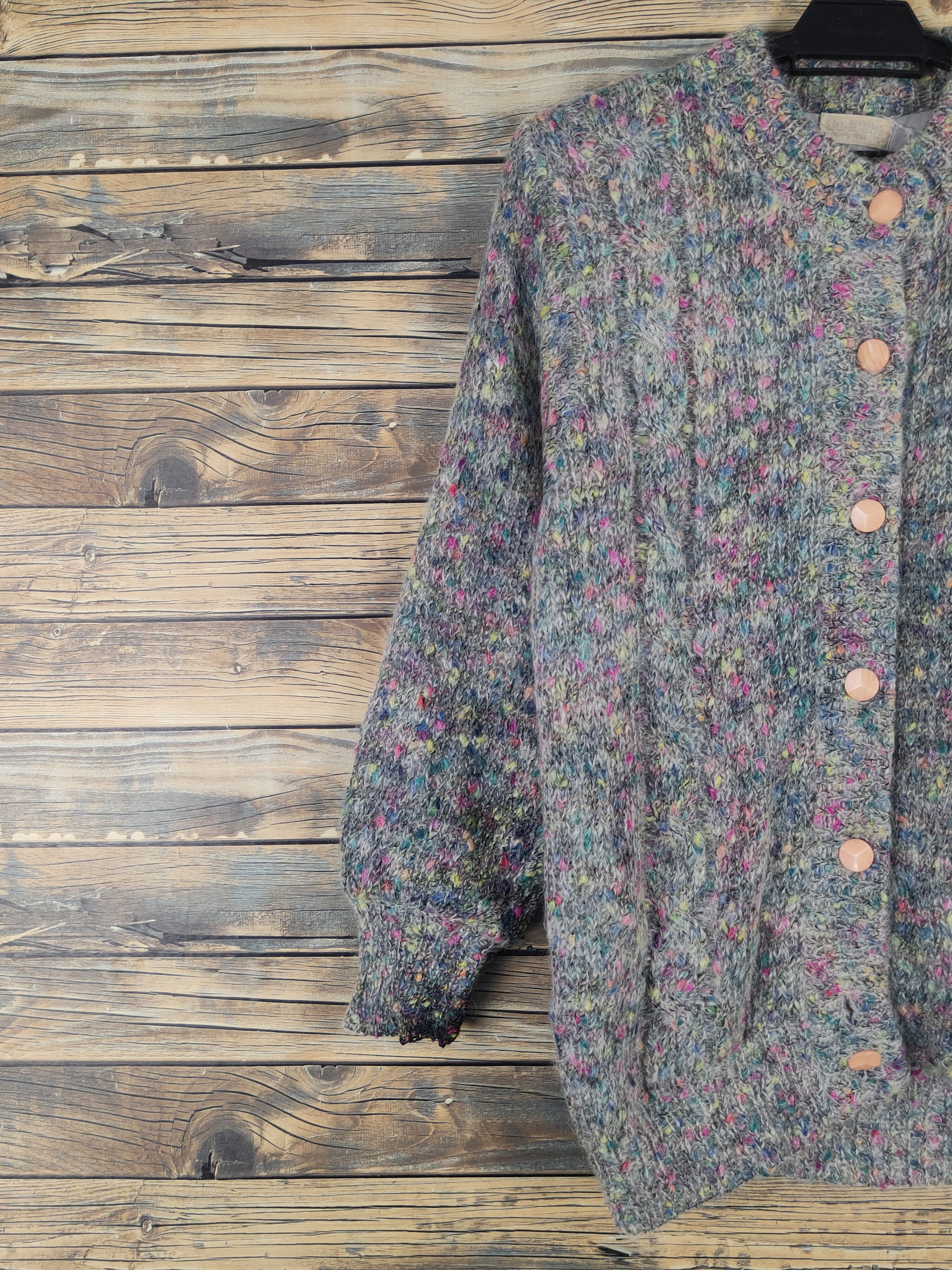 Japanese Brand Ju-Eight Gray vintage Knitwear Sweaters #W1275 Size M / US 6-8 / IT 42-44 - 3 Thumbnail