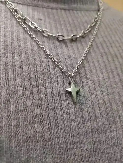 Jewelry Cross Titanium steel Necklace Chain Size ONE SIZE - 4 Thumbnail