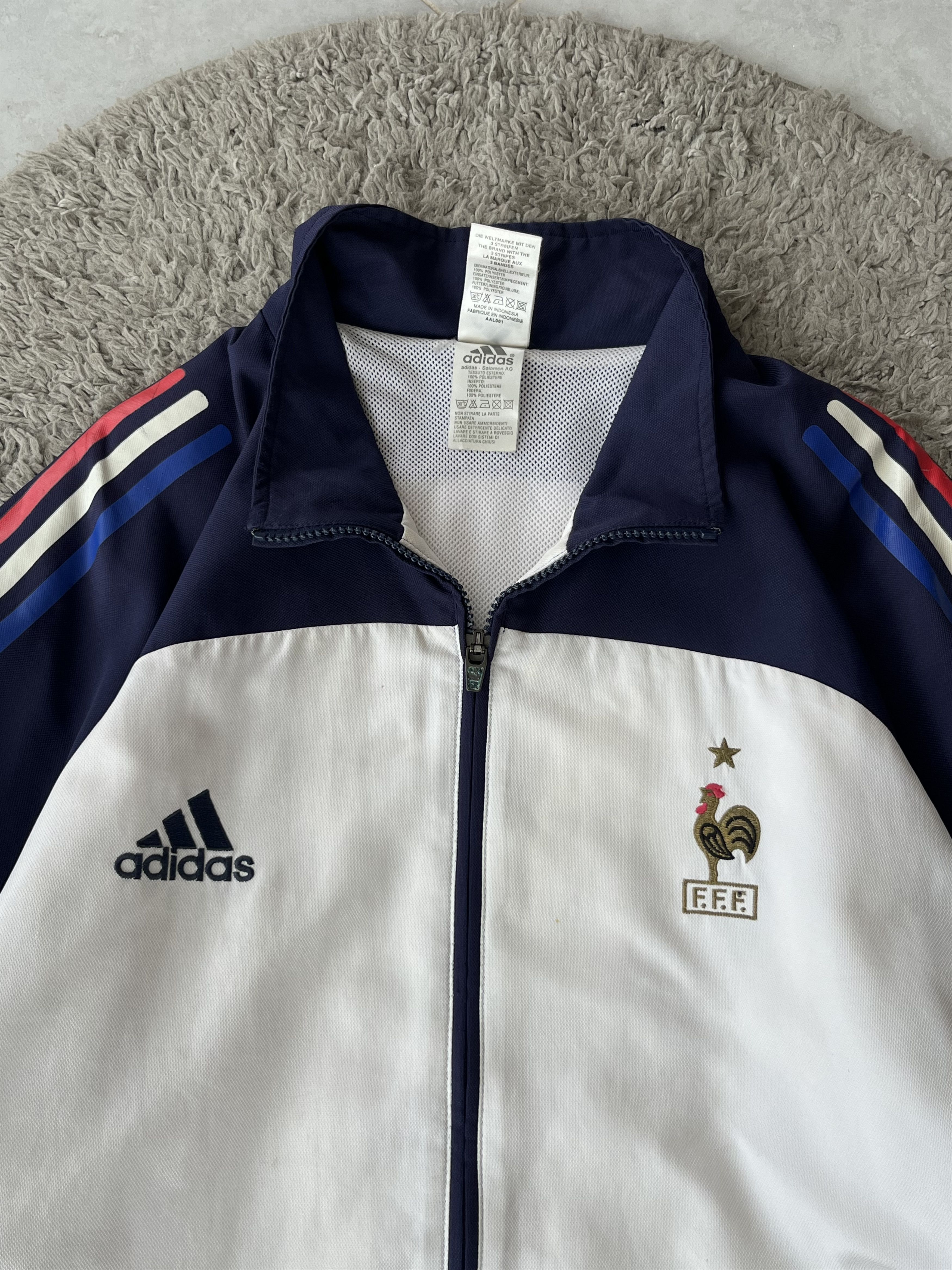 Adidas ADIDAS Vintage 90’s France Football Jacket Soccer Track Top Size US XL / EU 56 / 4 - 5 Thumbnail