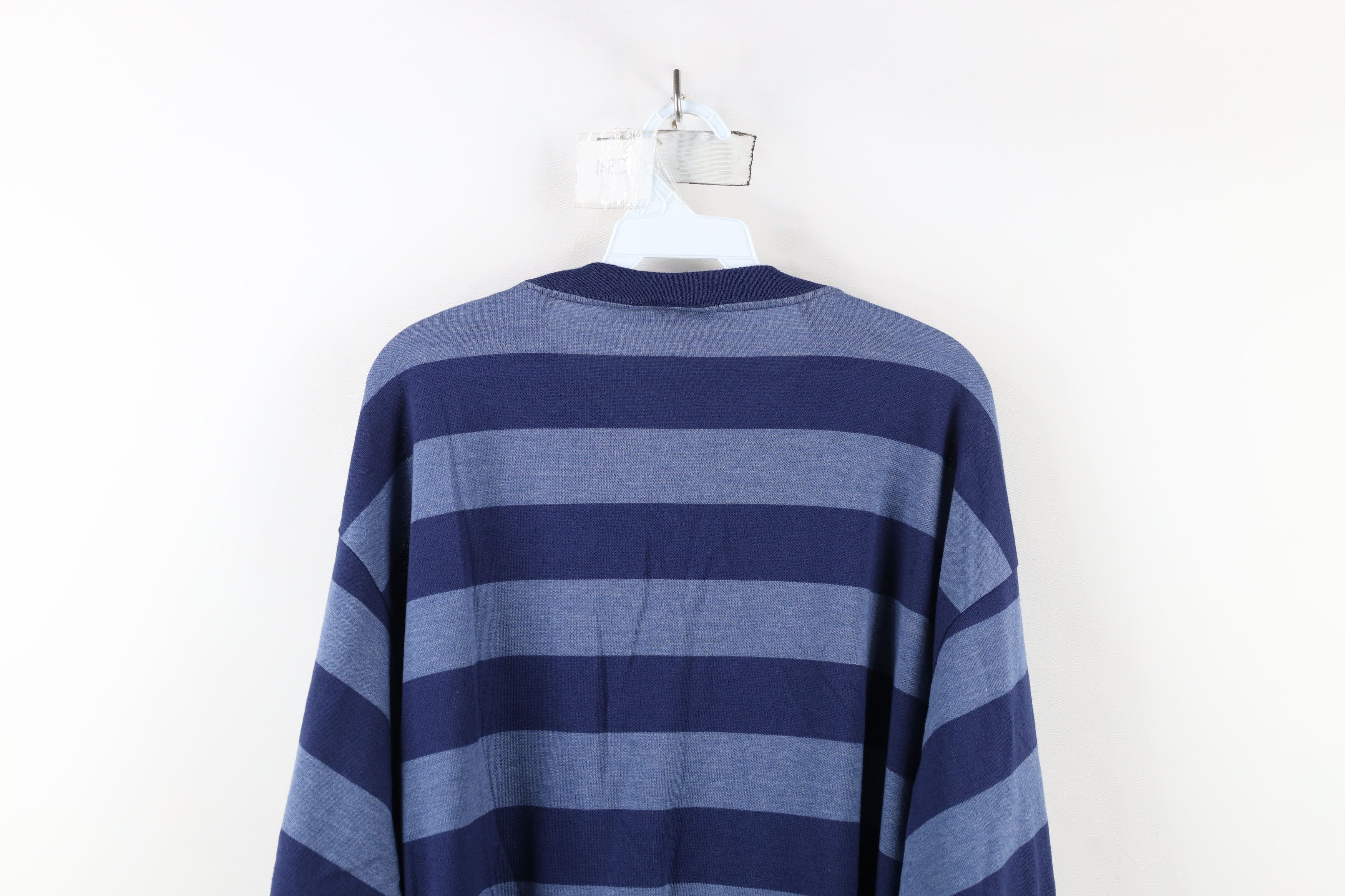 Vintage Vintage 90s Streetwear Block Long Sleeve Henley T-Shirt USA Size US XL / EU 56 / 4 - 11 Thumbnail