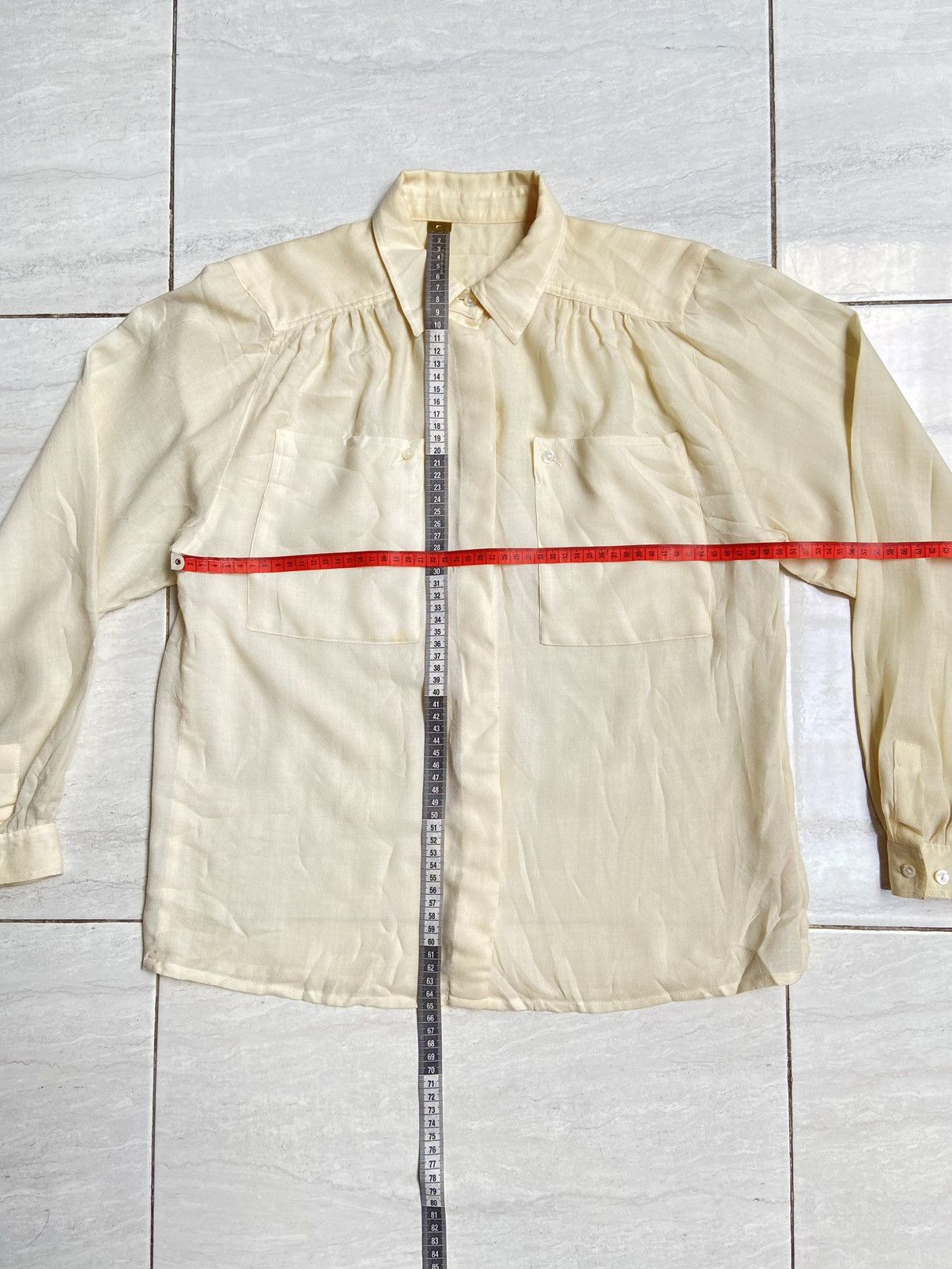 Etienne Aigner ETIENNE AIGNER Cream Shirt Size US S / EU 44-46 / 1 - 7 Thumbnail