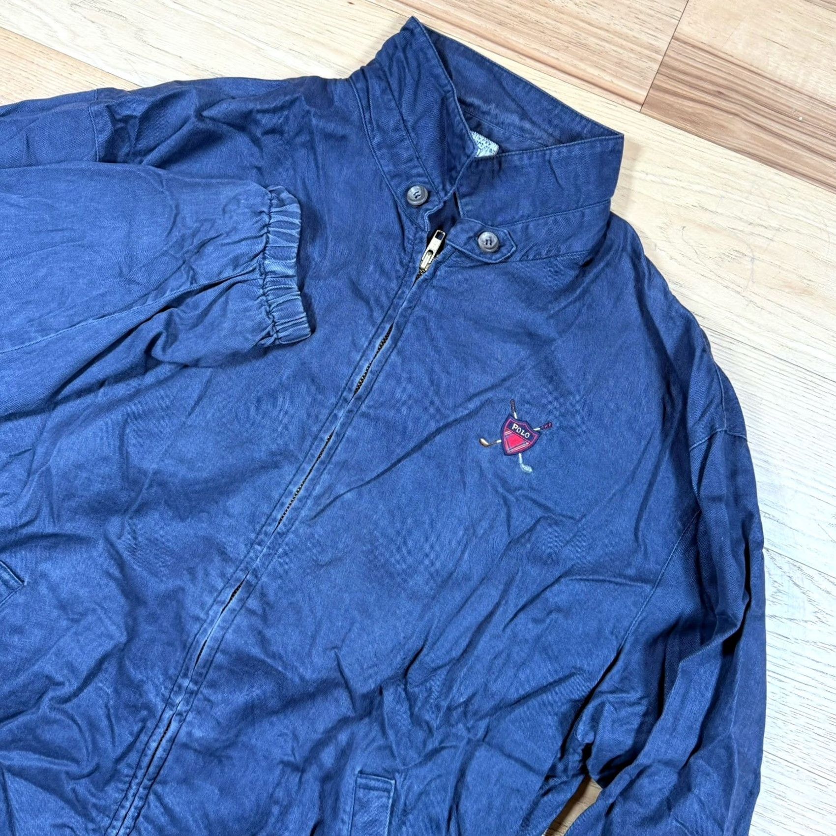 Ralph Lauren VINTAGE Polo Ralph Lauren Golf Bomber Jacket Coat Mens Large Blue Crest USA Made Size US L / EU 52-54 / 3 - 2 Thumbnail