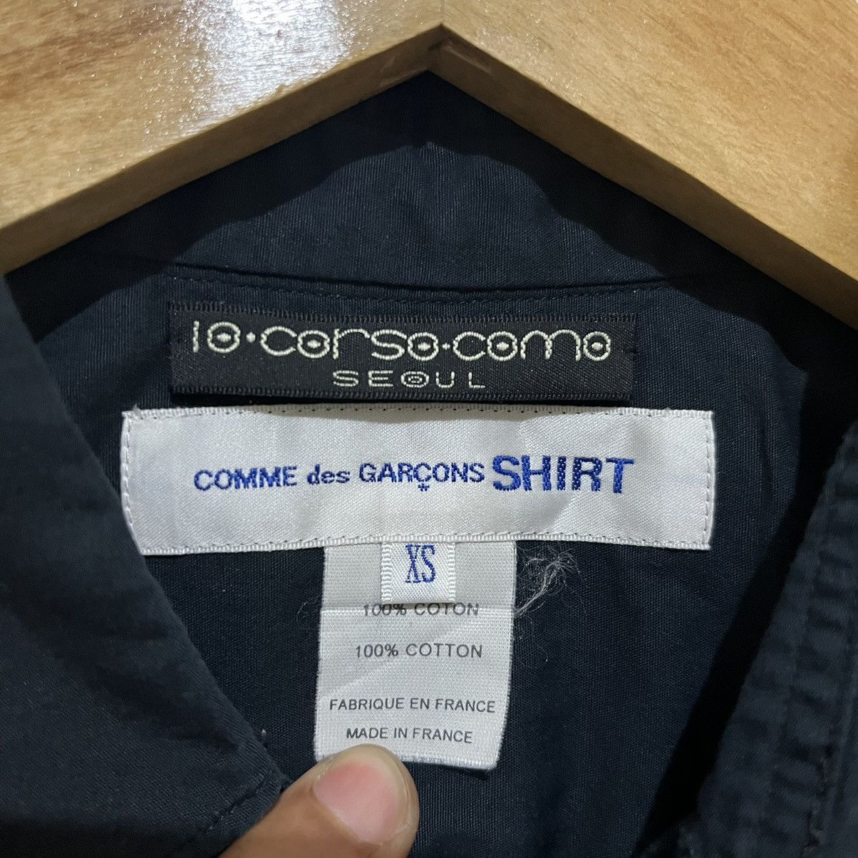 10 Corso Como × Comme des Garcons Comme des garcons X 10 Corso Como black shirts Size XS / US 0-2 / IT 36-38 - 4 Thumbnail