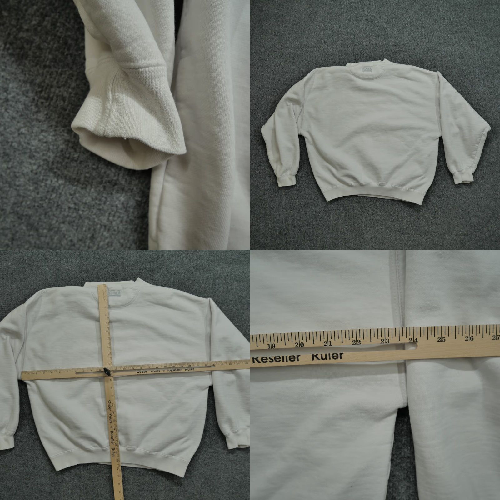 Spell VINTAGE Gear Sweatshirt Men Adult Large White Pullover Cow Town Spell Out Y2K Logo 90s? Size US L / EU 52-54 / 3 - 8 Thumbnail