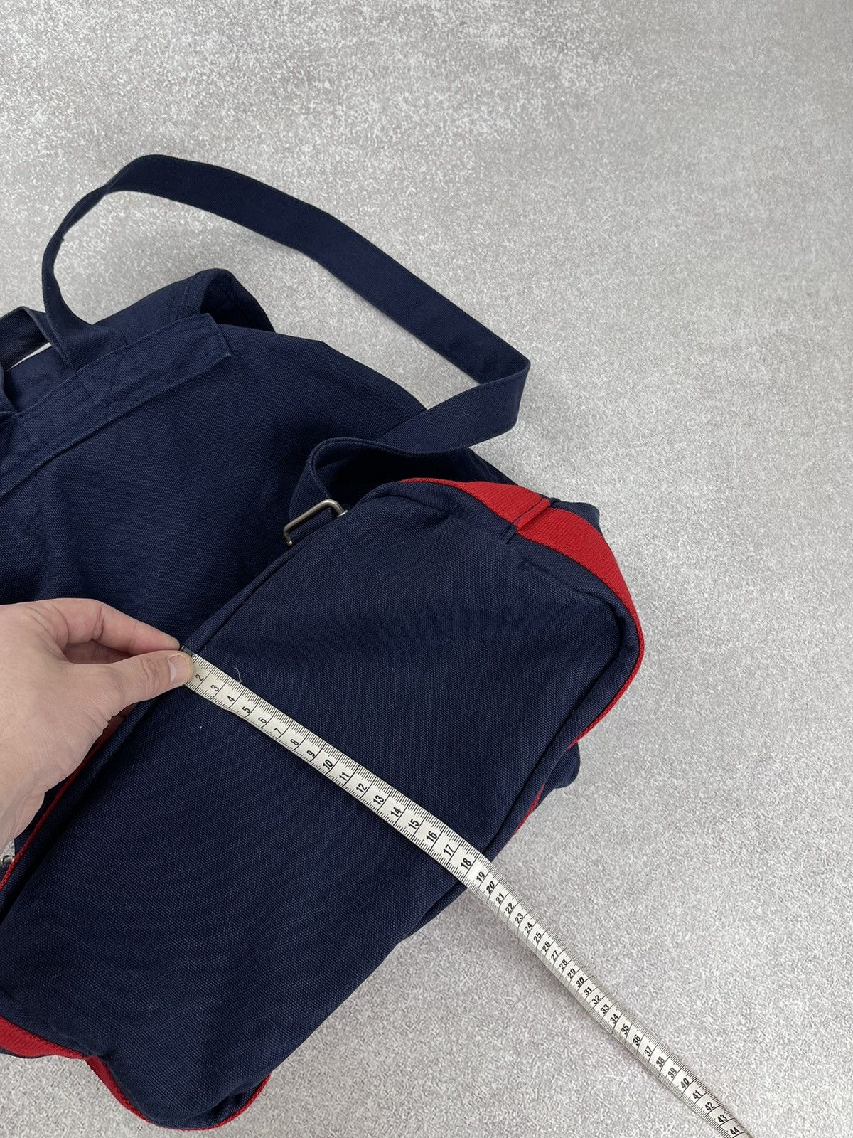 Tommy Hilfiger × Vintage Vintage Tommy Hilfiger Flag Canvas Backpack OS Size ONE SIZE - 13 Thumbnail