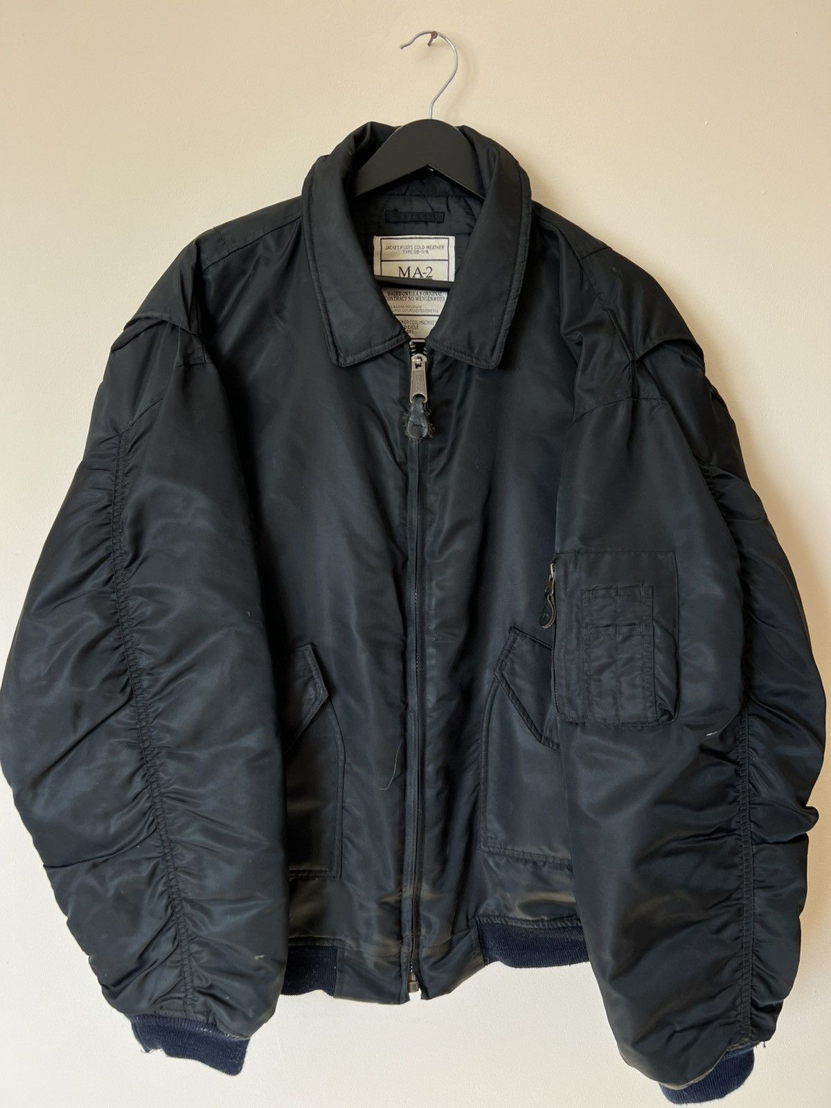 Vintage Vintage MA-2 Retro Flyght Aviator 90s opium style bomber Size US XL / EU 56 / 4 - 3 Thumbnail