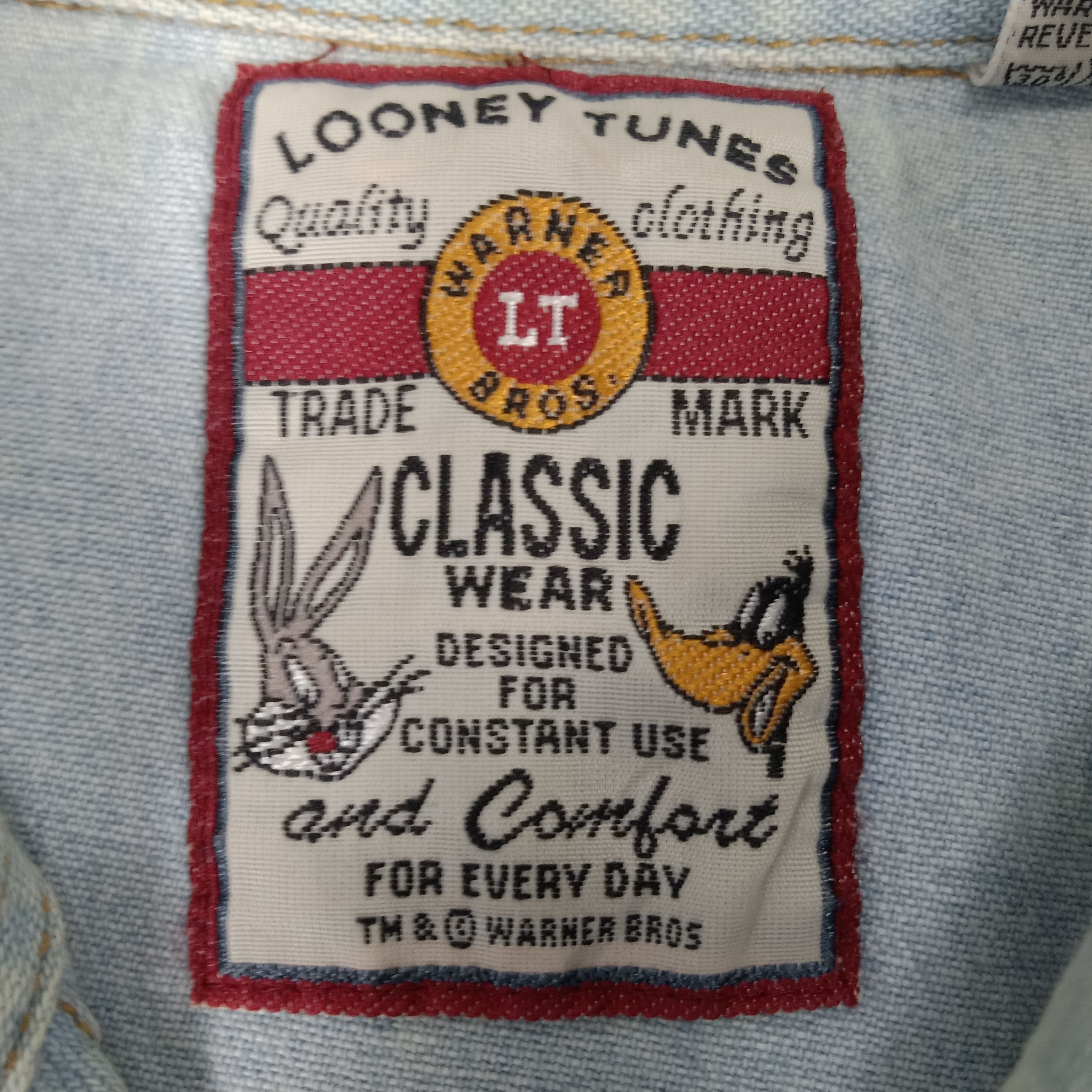 Cartoon Network × Vintage Looney Tunes Classic American Style Embroidery Shirt Size US L / EU 52-54 / 3 - 8 Thumbnail