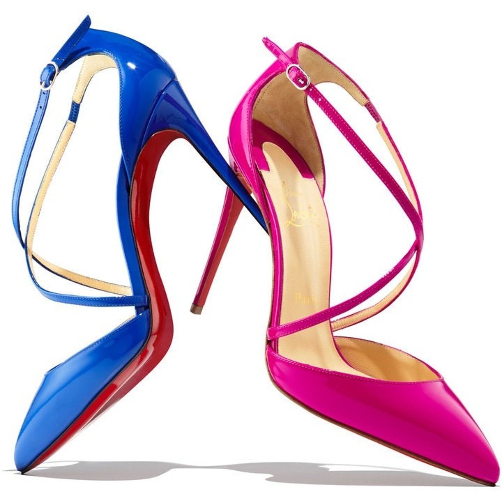 Christian Louboutin Christian Louboutin Cross Blake 100 Patent Indian Rose Size US 6.5 / IT 36.5 - 3 Thumbnail
