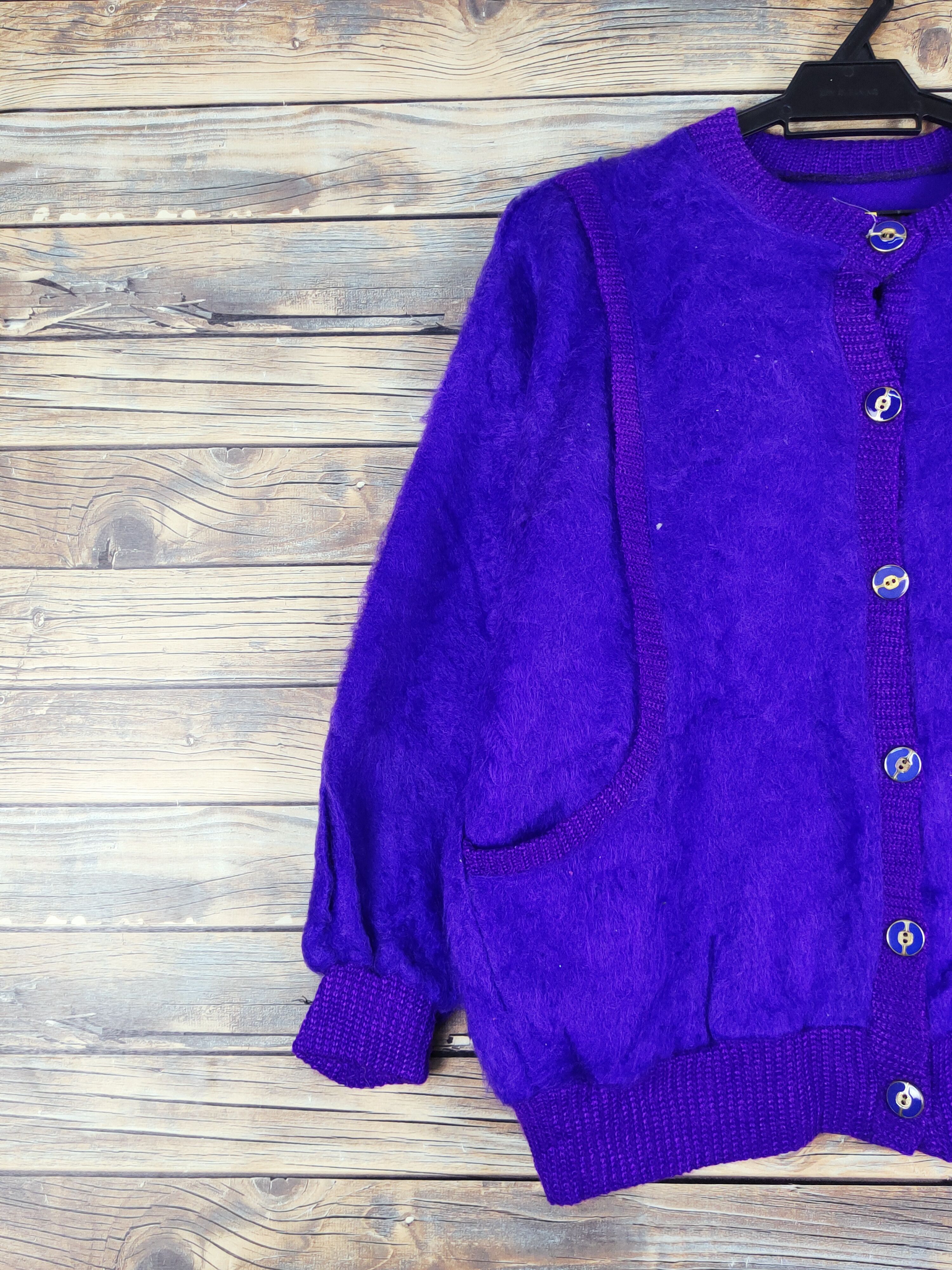 Japanese Brand Japanese Brand Purple Knitwear Cardigan #W1147 Size L / US 10 / IT 46 - 3 Thumbnail