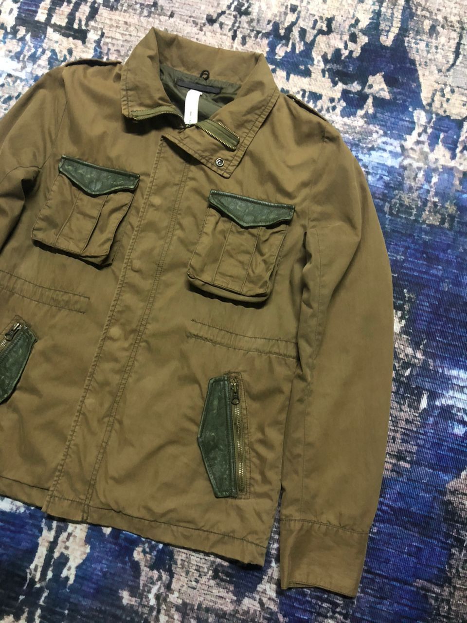Japanese Brand Heritage Stone Cargo Pocket Jacket Leather Part Rare Design Size US M / EU 48-50 / 2 - 5 Thumbnail