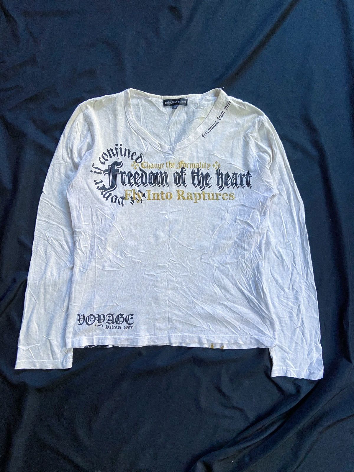 Japanese Brand DETECTIVE STRUCT POEM LONG SLEEVE Size US S / EU 44-46 / 1 - 1 Thumbnail