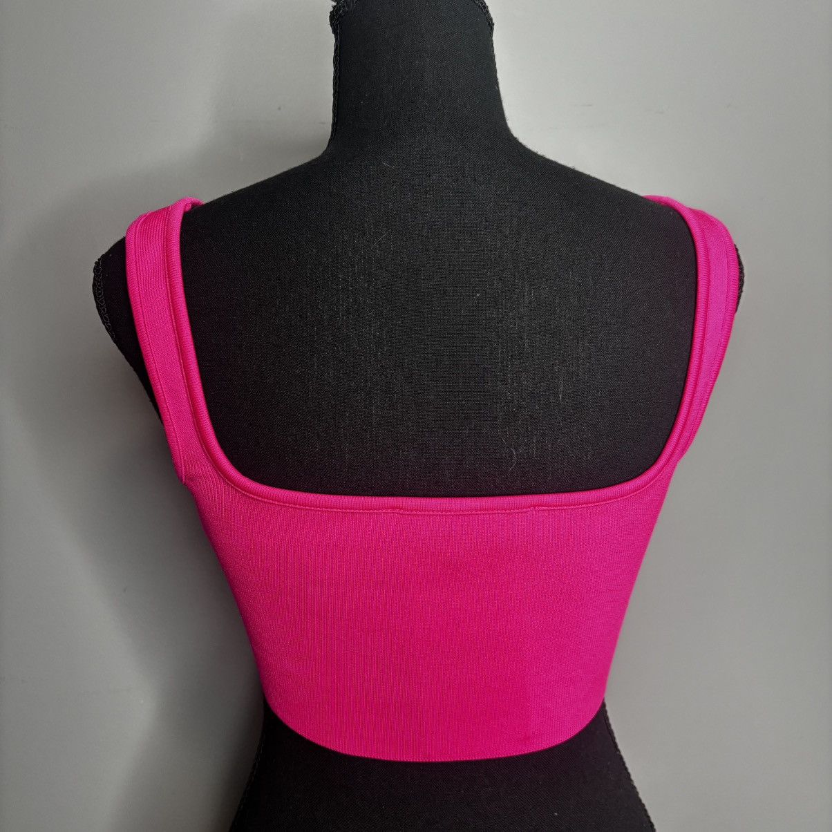Zara Zara Tops Square Neck Crop Top Pink Size S / US 4 / IT 40 - 3 Thumbnail