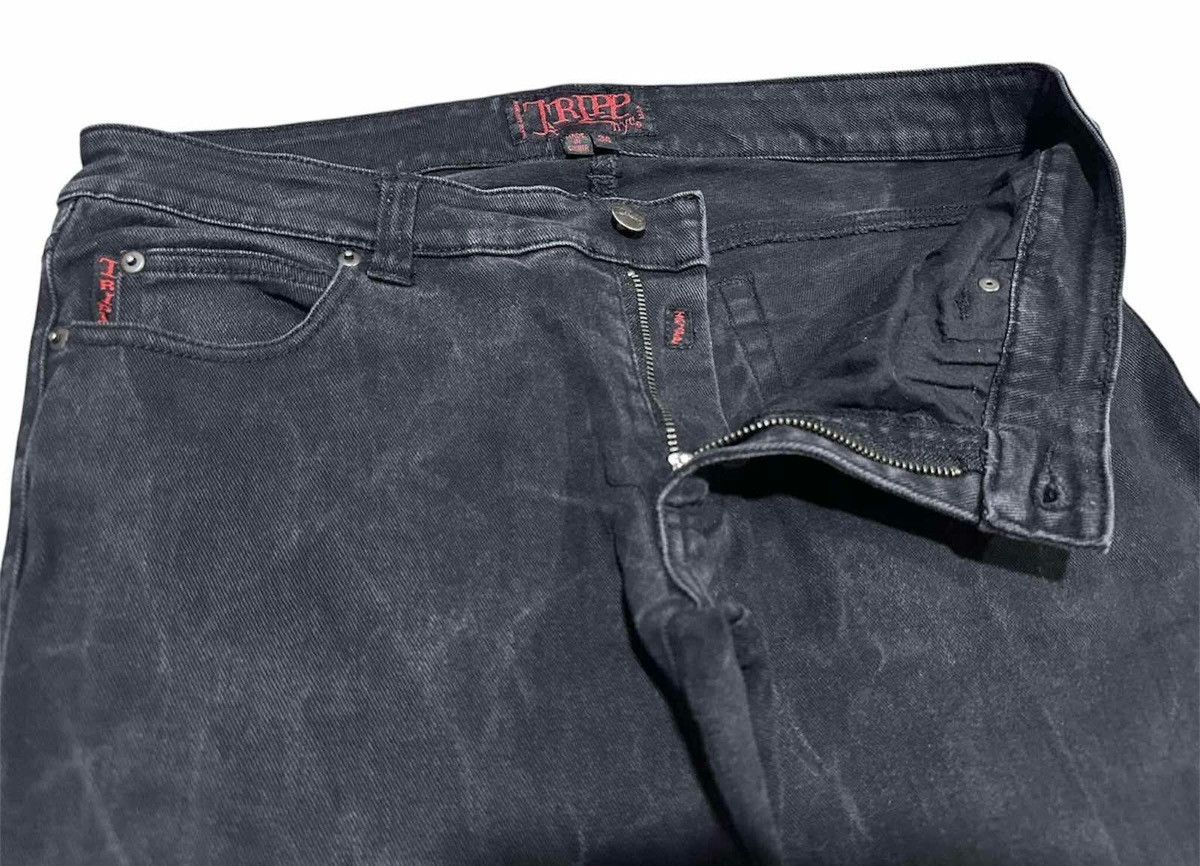 Tripp NYC 🔥Y2K Archive Tripp NYC Super Black Denim Skinny Dang Goodman Size US 34 / EU 50 - 6 Thumbnail