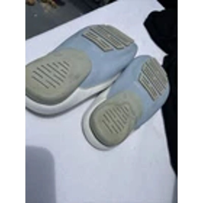 Other Andrew Stevens Flats Blue& White Leather Classy Resort Mules Size US 9.5 / IT 39.5 - 3 Thumbnail