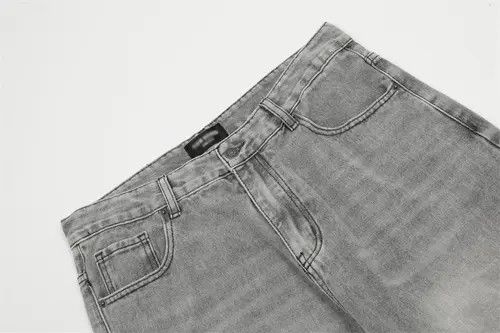 Japanese Brand Fashion loose and versatile distressed washed jeans Size US 32 / EU 48 - 2 Thumbnail
