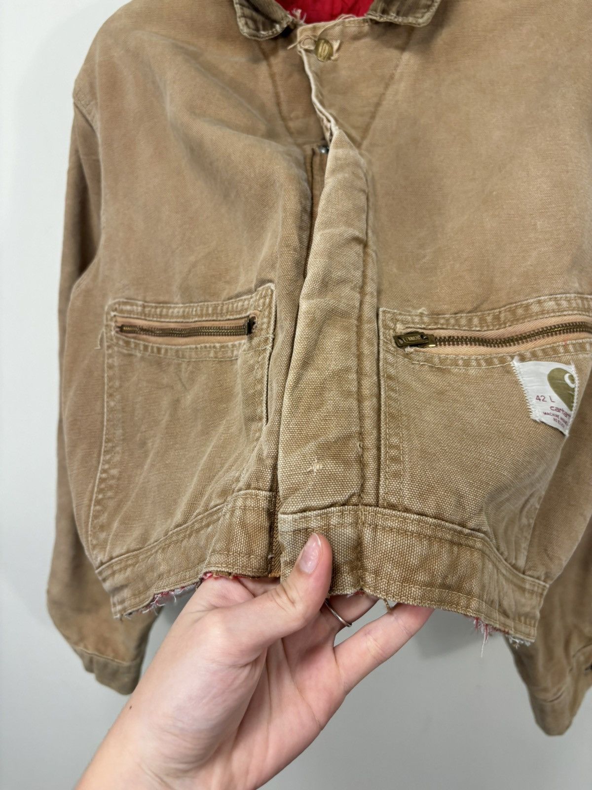 Carhartt Vintage 90s Carhartt USA Made Workwear Boxy Cropped Jacket Size US M / EU 48-50 / 2 - 7 Thumbnail