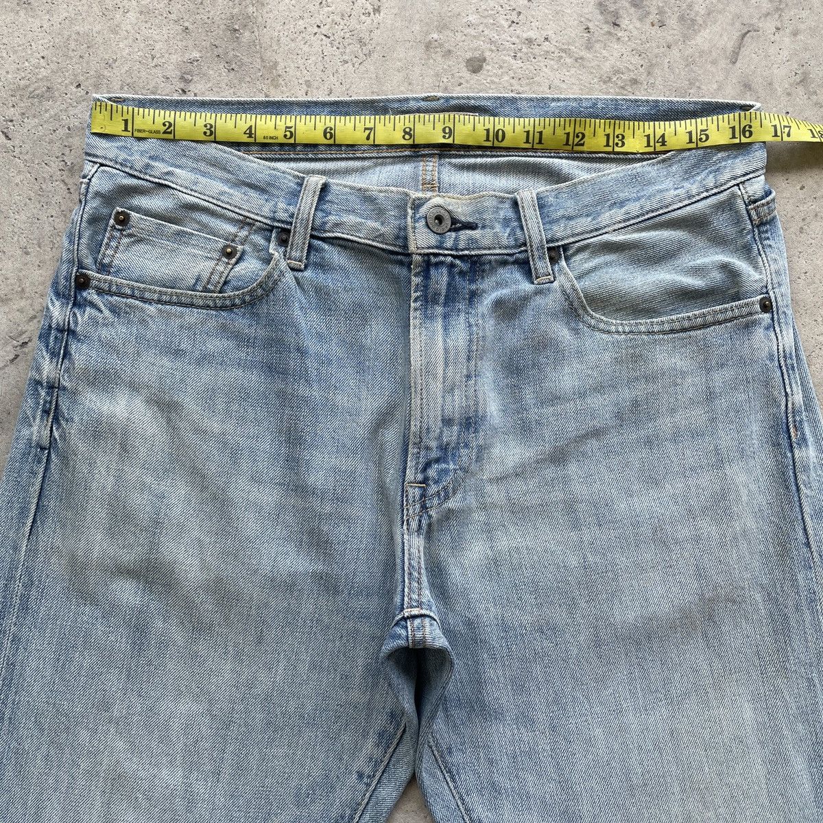 Japanese Brand W33 Vintage Japanese Denim Faded Distressed Jeans Pants Size US 33 - 5 Thumbnail