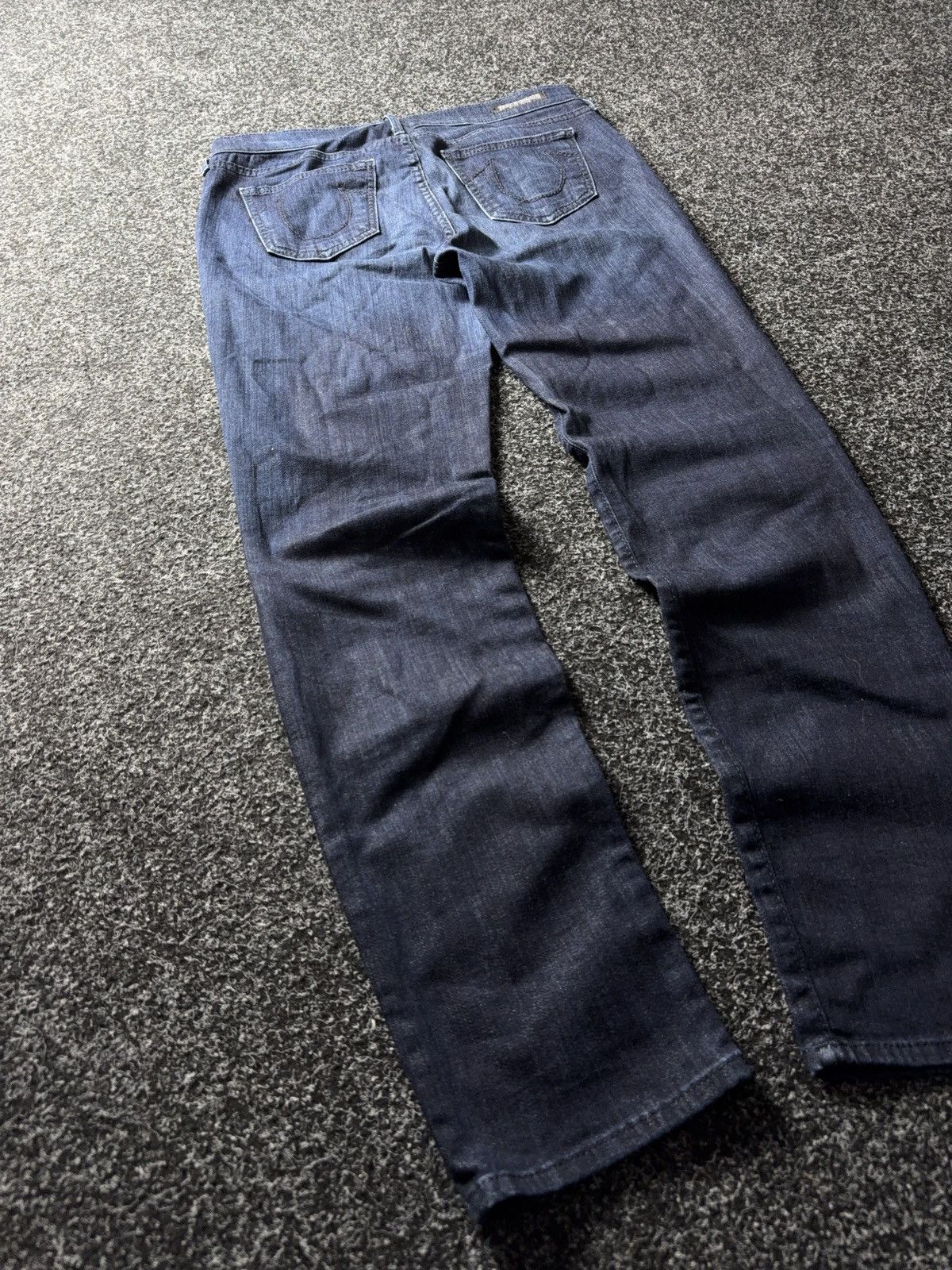 True Religion Y2K 00s True Religion Women’s Dark Wash Stretch Denim Jeans Size 31" - 13 Thumbnail