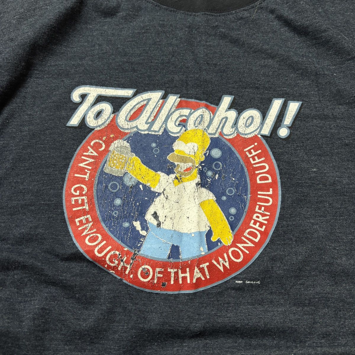 Vintage The simpsons vintage t-shirt to alcohol 90s Size US M / EU 48-50 / 2 - 2 Thumbnail