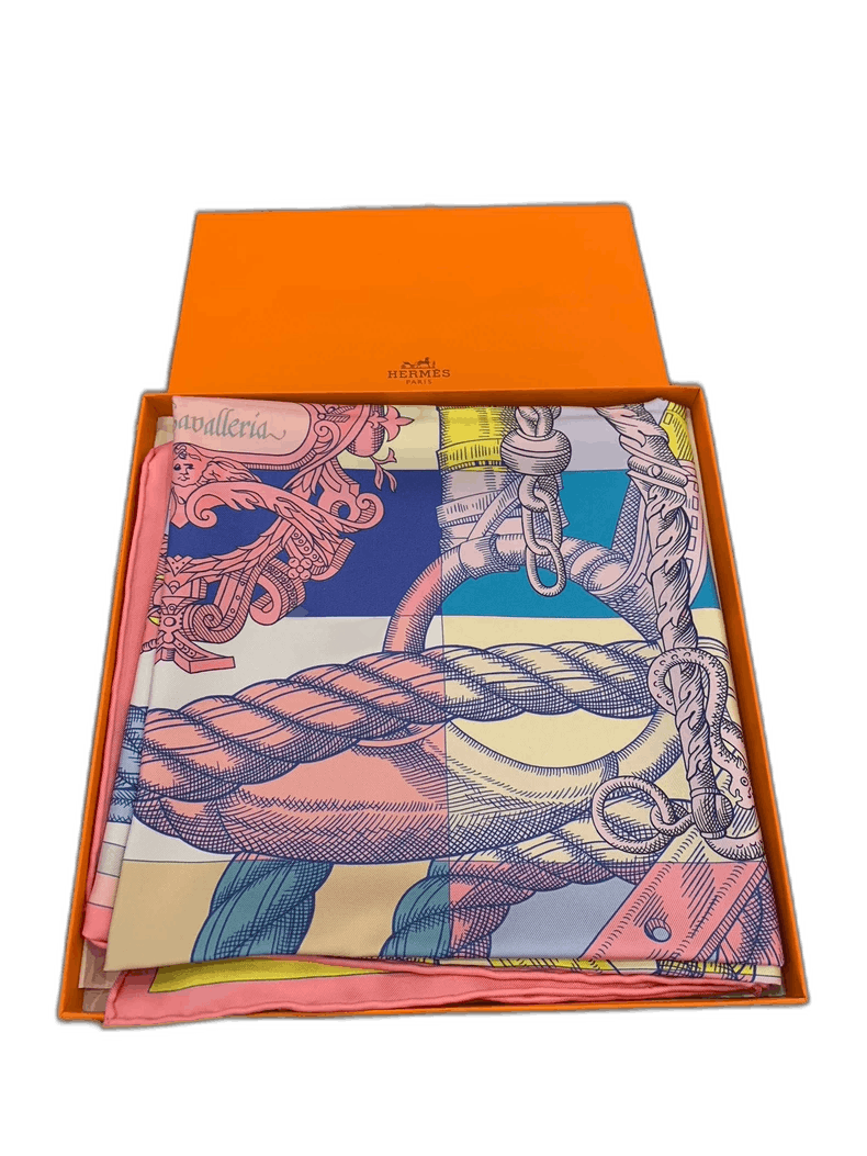 Hermes Hermes "Horse Knight" 90cm Silk Scarf Size ONE SIZE - 1 Thumbnail