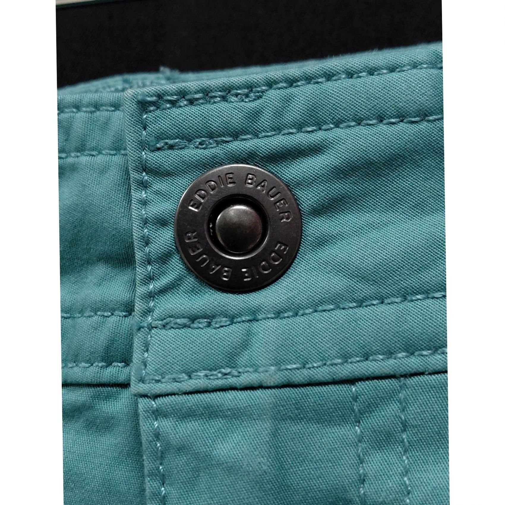 Eddie Bauer Eddie Bauer Womens Teal Pants Solid Knit Size 6 Size 28" / US 6 / IT 42 - 3 Thumbnail