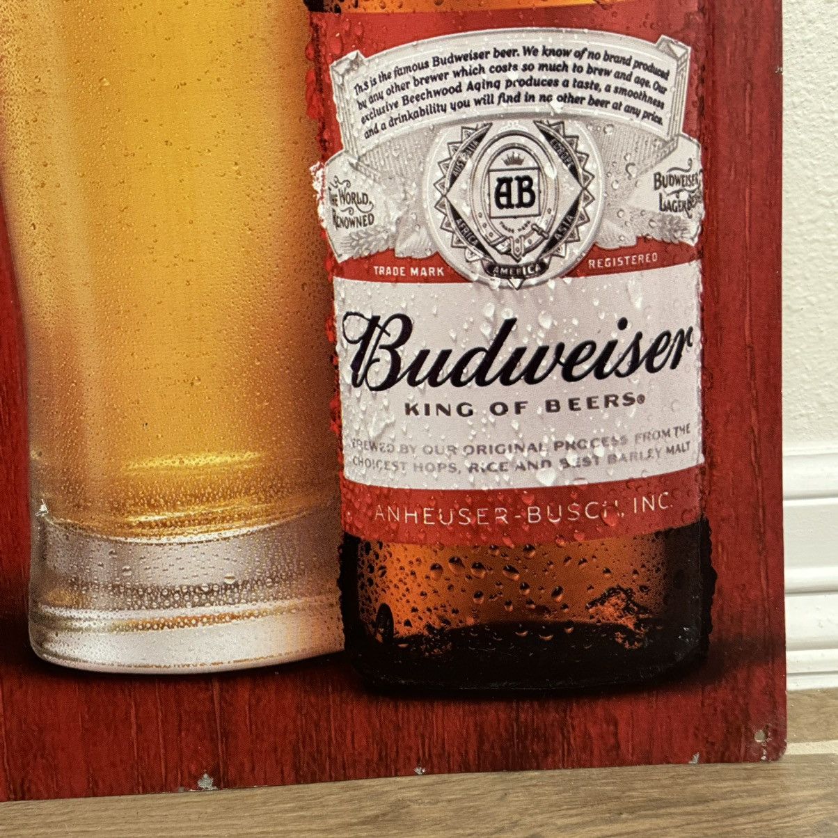 Budweiser × Vintage 2018 Budweiser Beer Drinking Songs 32x22in Tin Metal Sign Size ONE SIZE - 9 Thumbnail