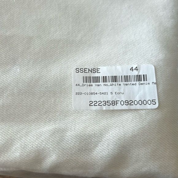 Dries Van Noten NEW DRIES VAN NOTEN white denim vented maxi jean skirt 44 Size 30" / US 8 / IT 44 - 2 Thumbnail
