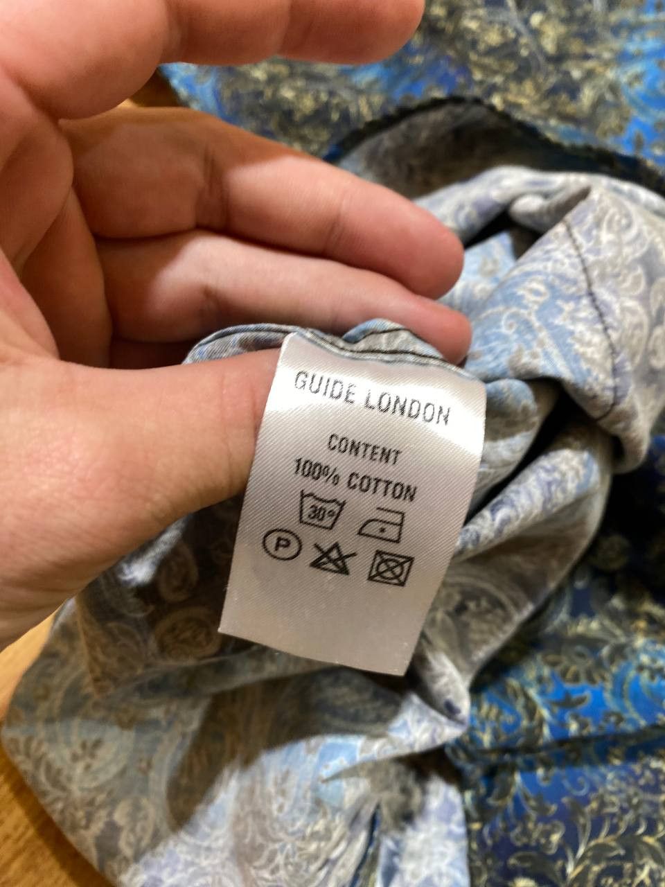 Guide Series Guide London Mens Abstraction Swirl Print Shirt Size US XL / EU 56 / 4 - 4 Thumbnail