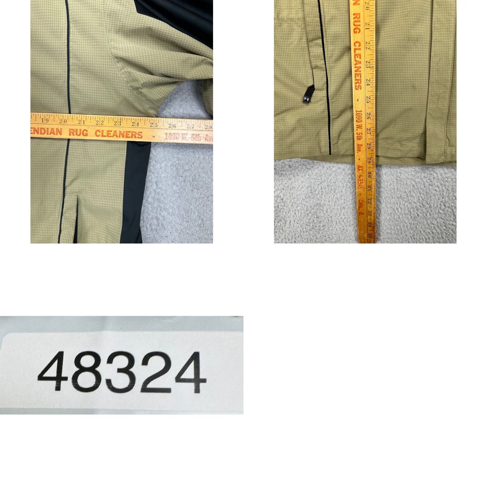 Under Armour Under Armour Performance Jacket Adult Large Golf Wear Full Zip Men Tan Pin Check Size US L / EU 52-54 / 3 - 9 Thumbnail