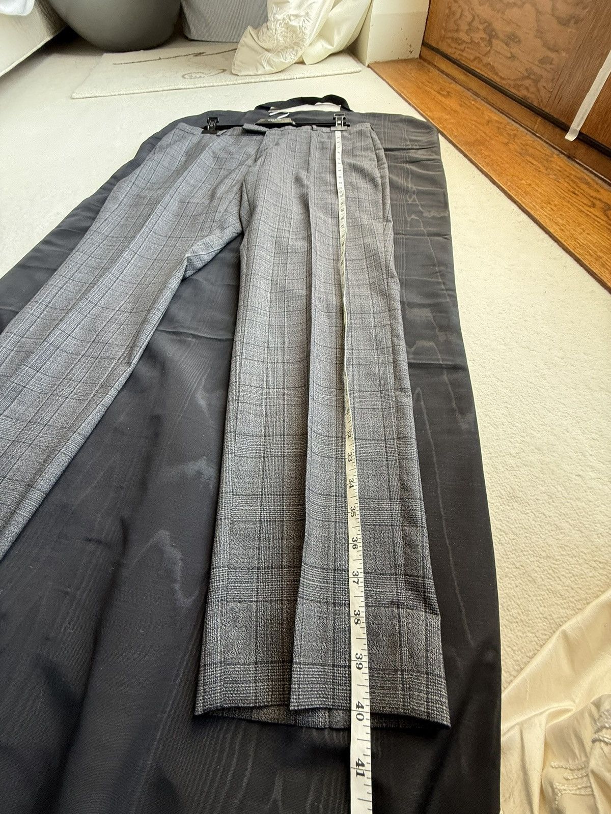 Dior Dior suit gray check pant and jacket Kim Jones era Size 42R - 11 Thumbnail
