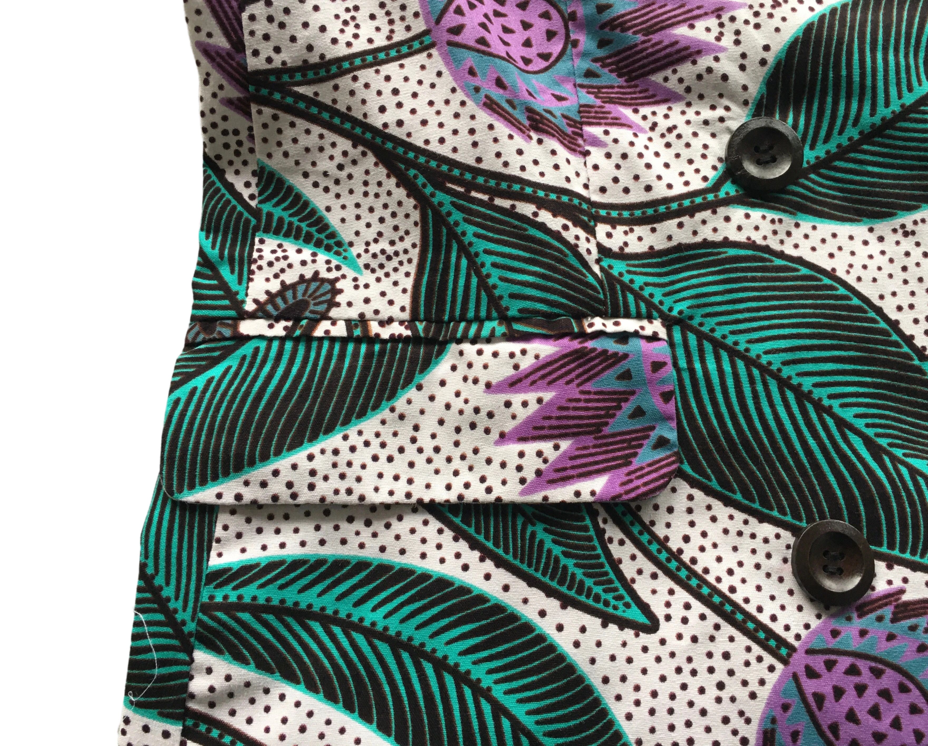 Other Cotton Jacket Women Suit African Ankara Print Size XXL / US 16-18 / IT 52-54 - 6 Thumbnail