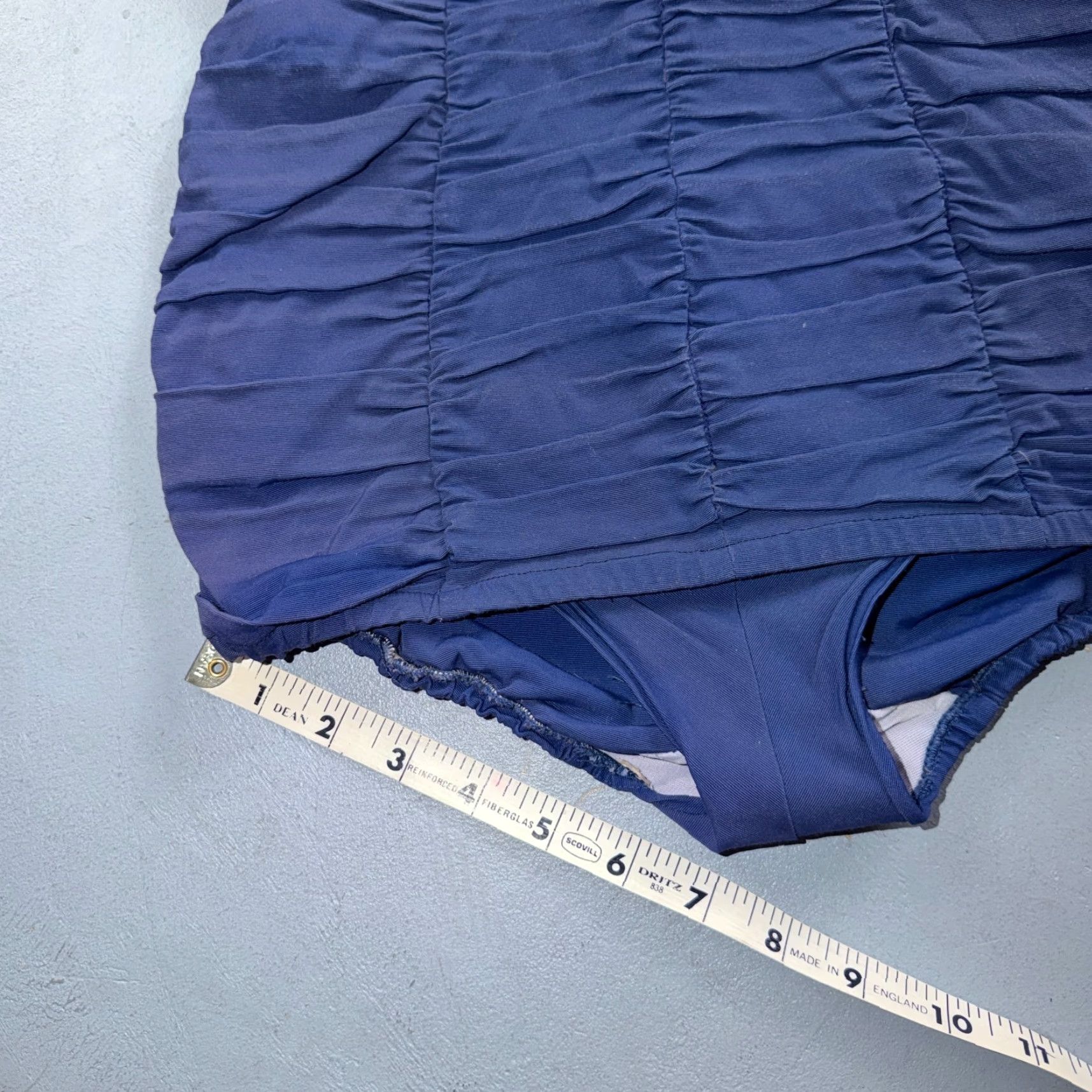 Vintage VINTAGE Alix Miami Rhinestone 1950s Swimsuit Hollywood Swim Wear Blu Size S / US 4 / IT 40 - 7 Thumbnail