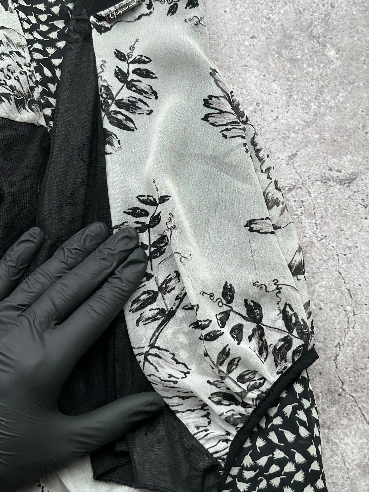 Japanese Brand Vintage Flare Printed Dress C201(V339)(E8) Size M / US 6-8 / IT 42-44 - 4 Thumbnail