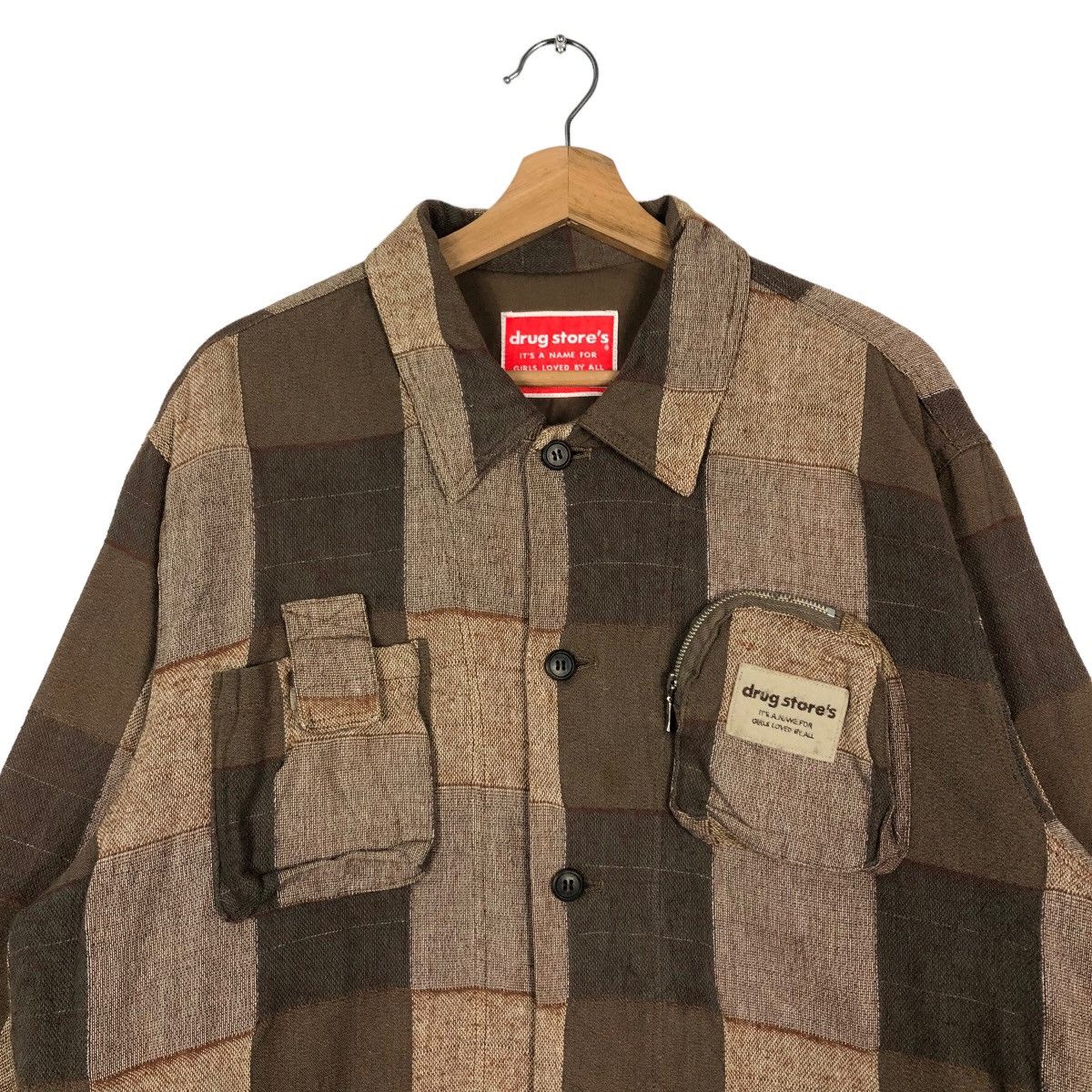 Hysteric Glamour 🔥Vintage Wool Jacket Drug Store Japan Made Size US M / EU 48-50 / 2 - 2 Thumbnail