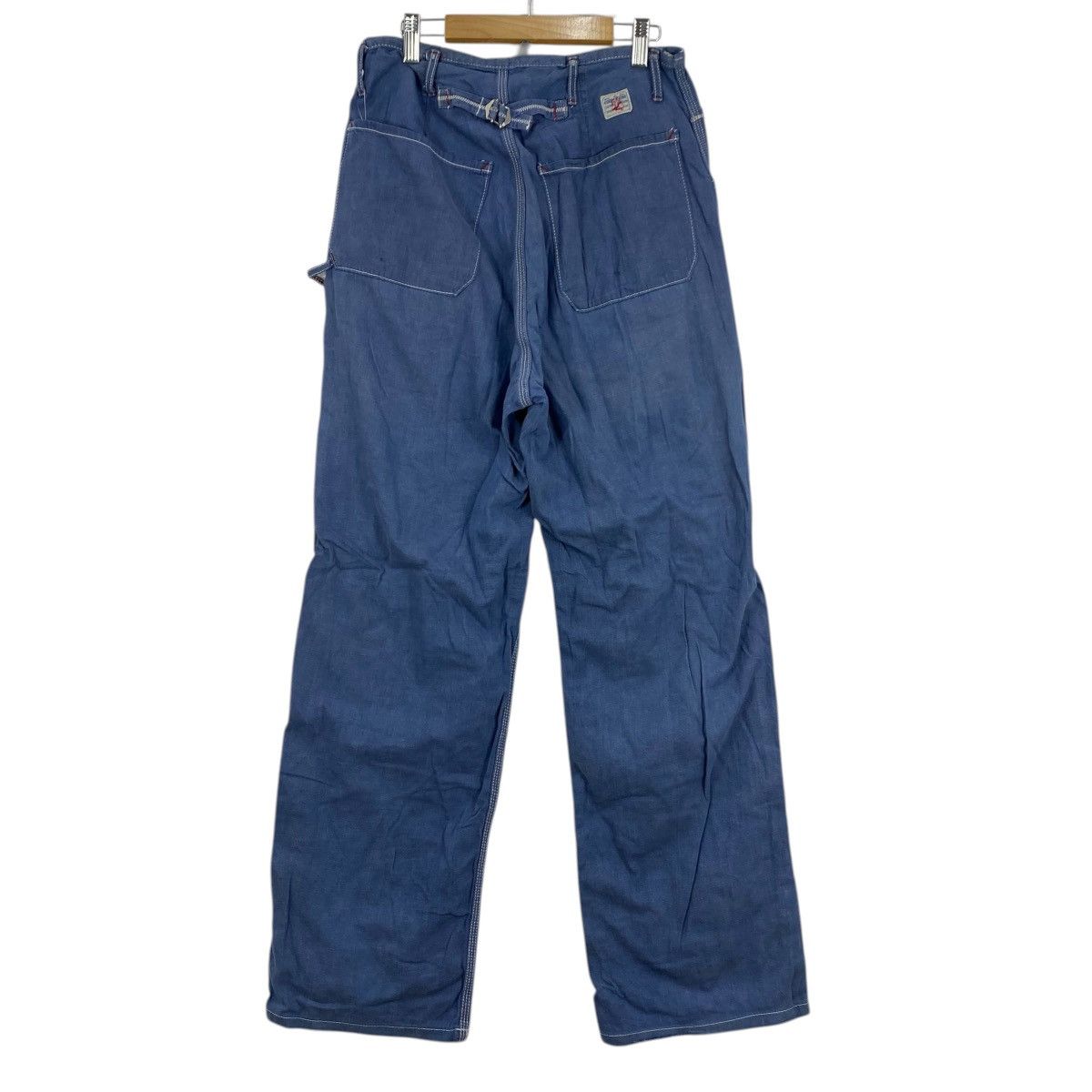 45rpm 45RPM Studio Japan Indigo Cinch Back Painter Pants Blue M Size US 28 / EU 44 - 2 Thumbnail