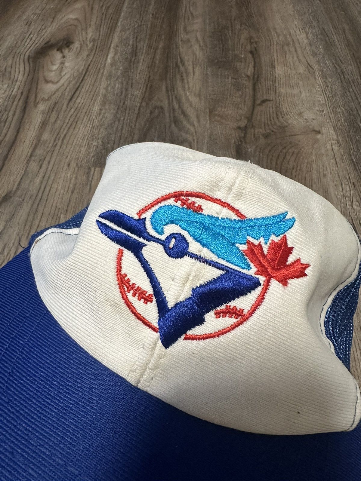 MLB CRAZY VINTAGE TORONTO BLUE JAYS TRUCKER HAT TED FLETCHER Size ONE SIZE - 7 Thumbnail