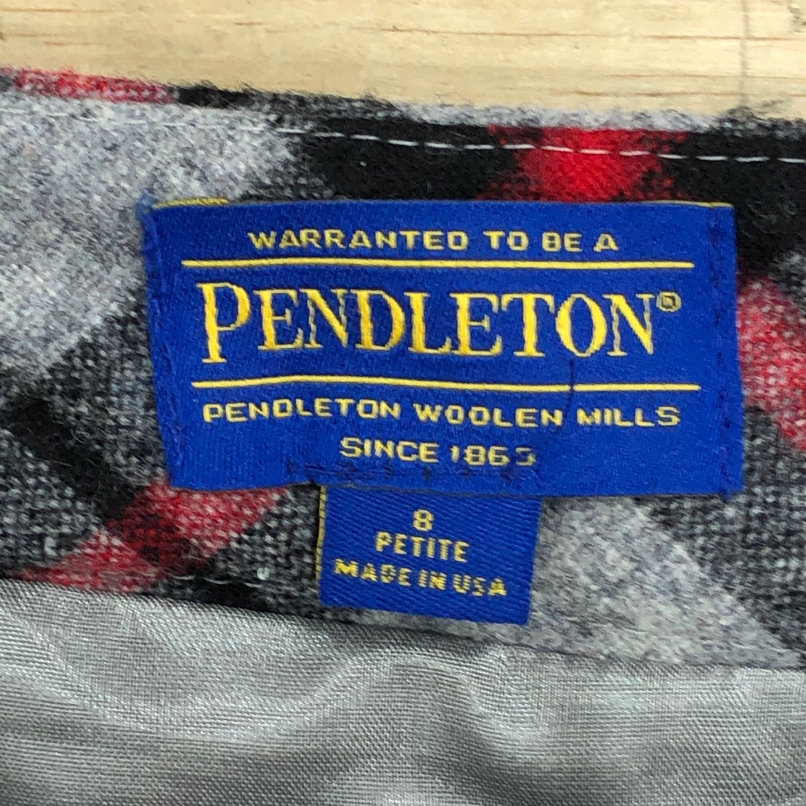 Pendleton Pendleton Petite Size 8P Skirt Midi Wool Plaid Side Zip Size 30" / US 8 / IT 44 - 17 Thumbnail