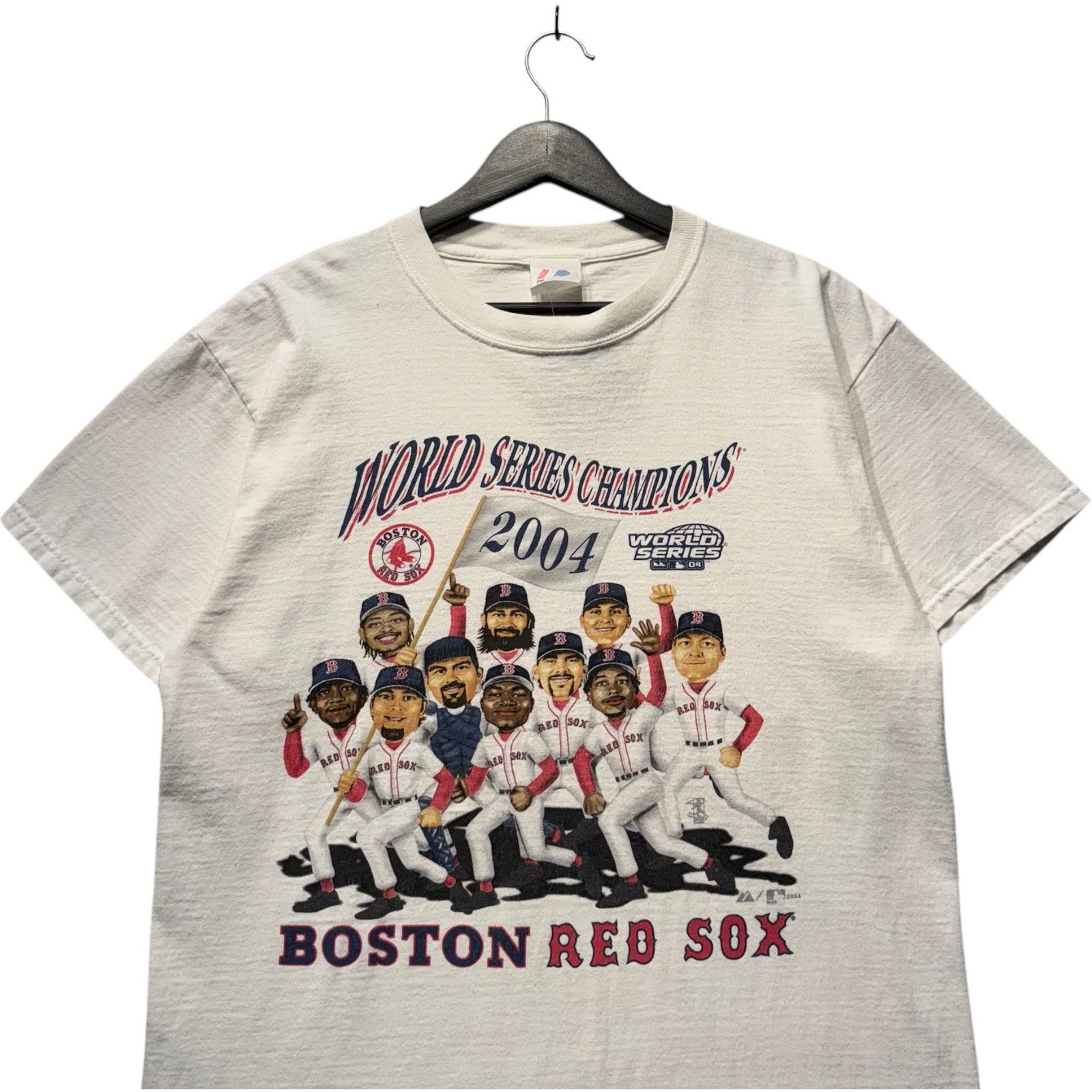 Majestic Vintage Boston Red Sox World Series Champs Tee 2004 Medium Size US M / EU 48-50 / 2 - 2 Thumbnail
