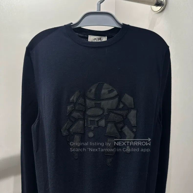 Hermes Hermes Robot embroidery wool long-sleeve Size US S / EU 44-46 / 1 - 6 Thumbnail