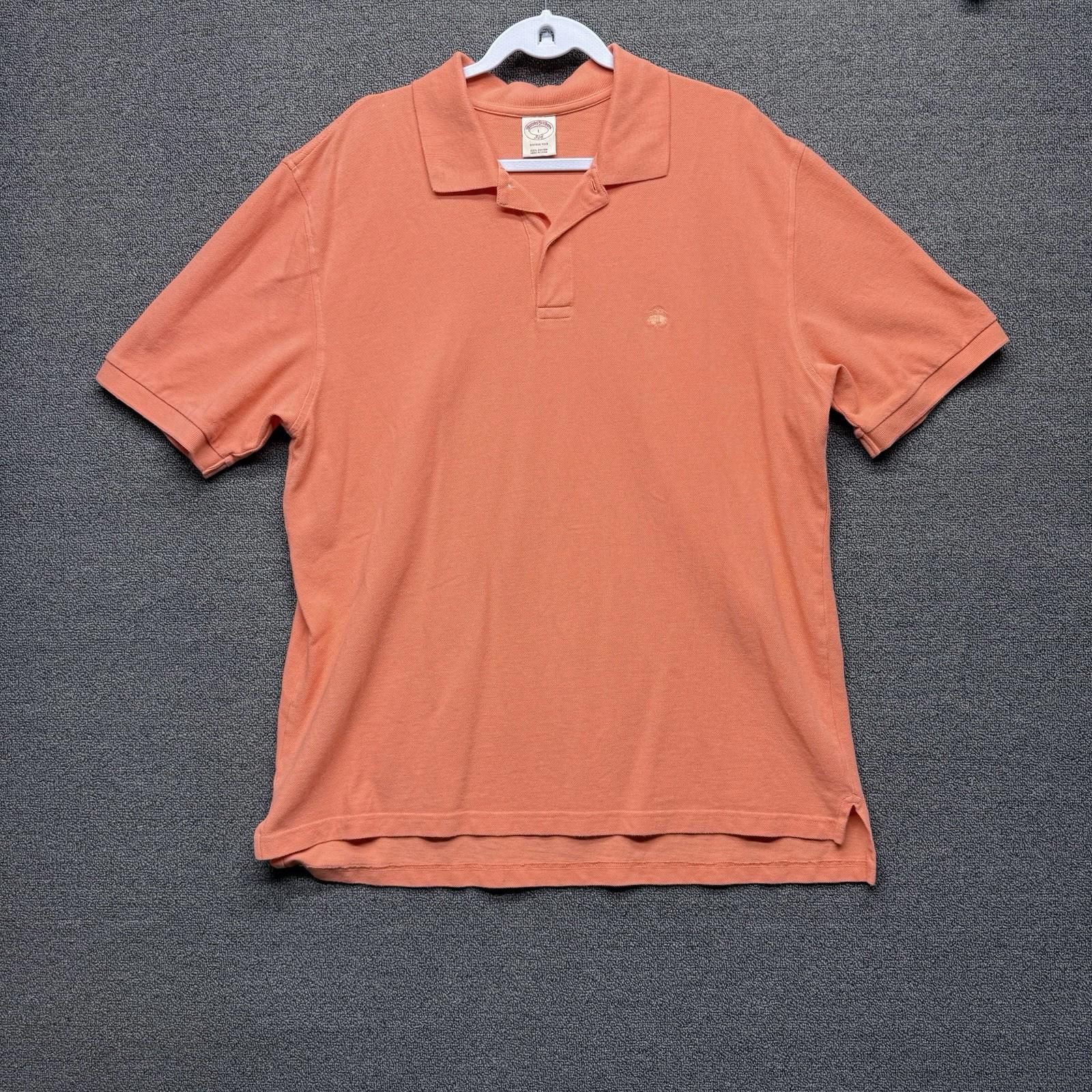 Brooks Brothers Brooks Brothers Vintage 346 Polo Shirt Orange /Coral Mens L Size US L / EU 52-54 / 3 - 1 Thumbnail