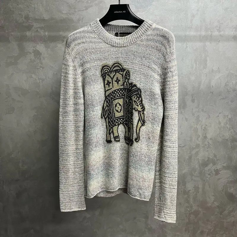 Louis Vuitton Louis Vuitton Gray Wool Men's Sweater 0089 Size US S / EU 44-46 / 1 - 1 Thumbnail