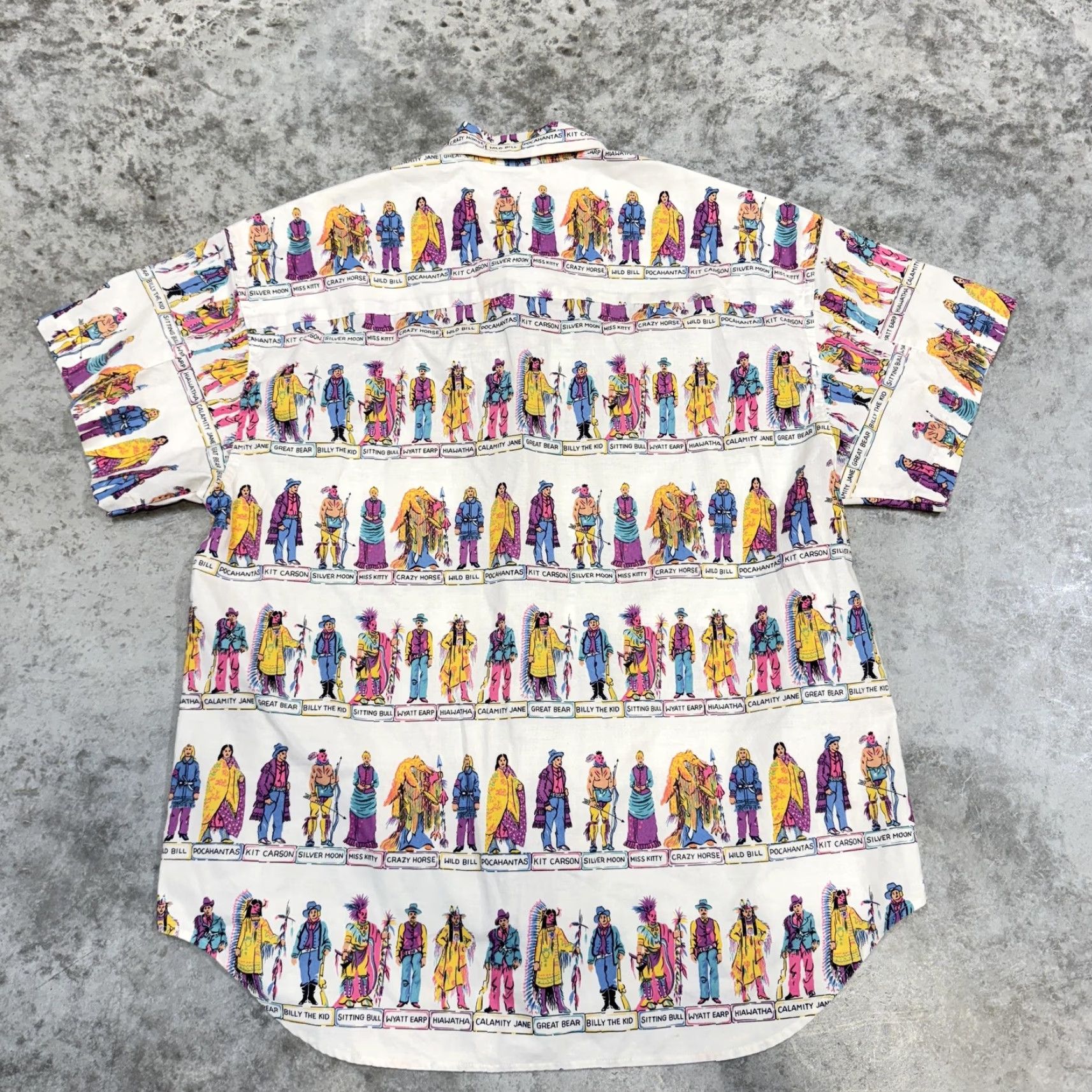 Merona VINTAGE Merona Shirt Mens Small Western Cowboy Graphic Print Button Front 80s Size US S / EU 44-46 / 1 - 5 Thumbnail